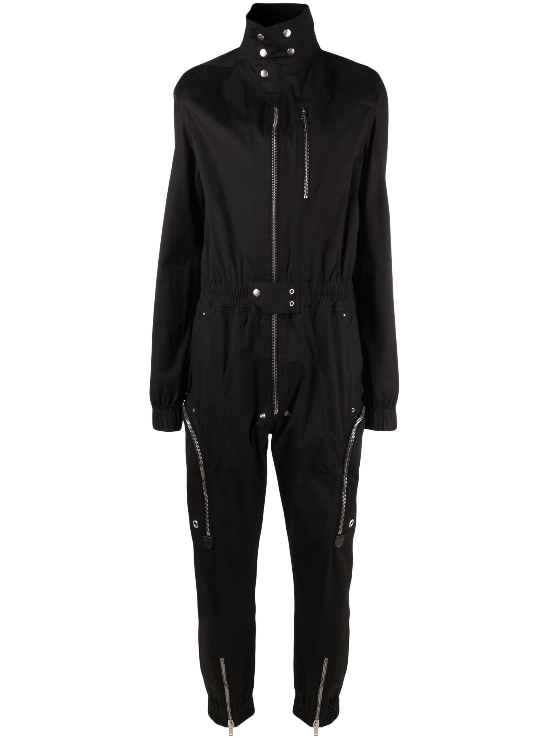 Rick Owens Bauhaus Zip-up Flight Suit in Black for Men | Lyst