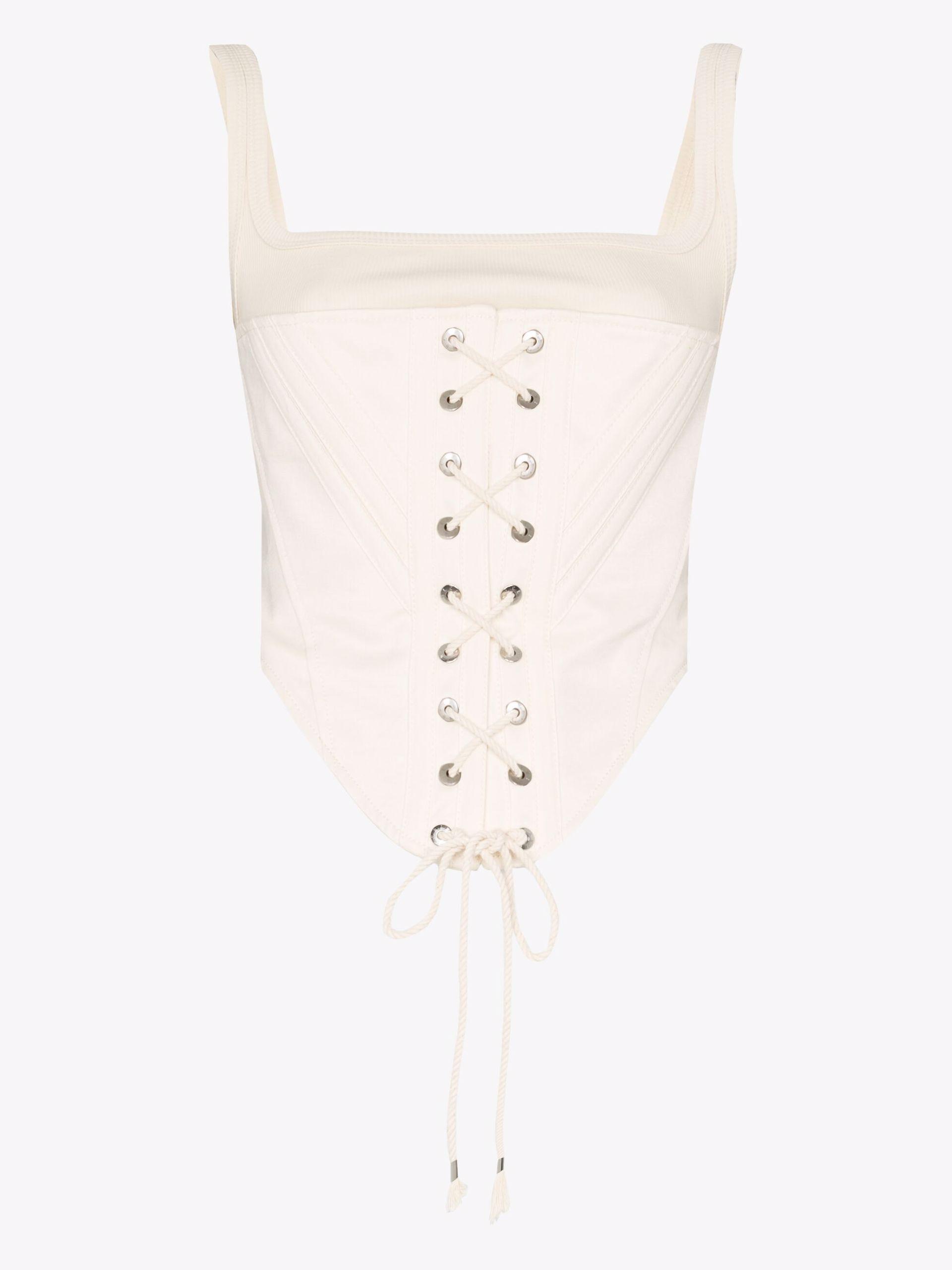 Dion Lee Synthetic Eru Lace-up Corset Top | Lyst