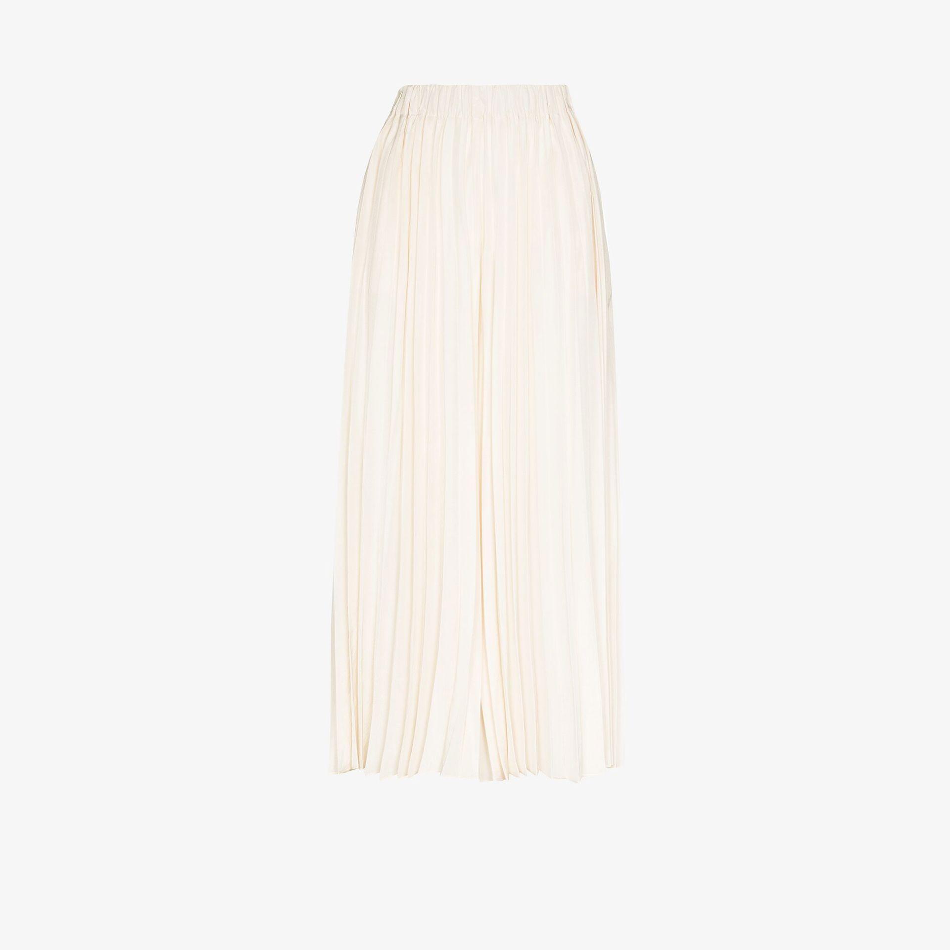 LVIR Pleated Culottes in White | Lyst