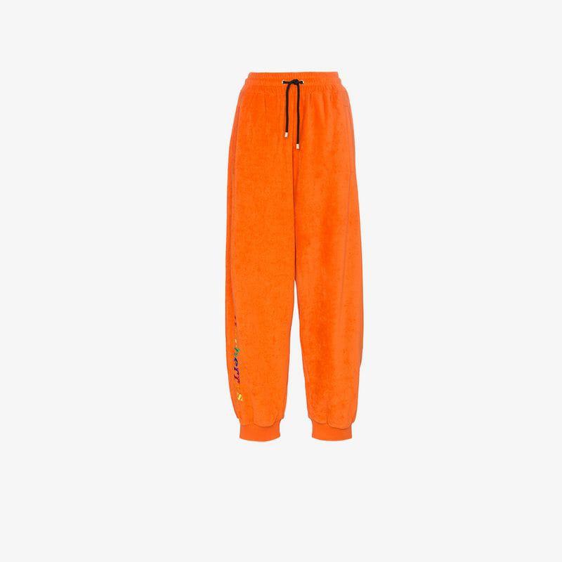 burberry orange sweatpants