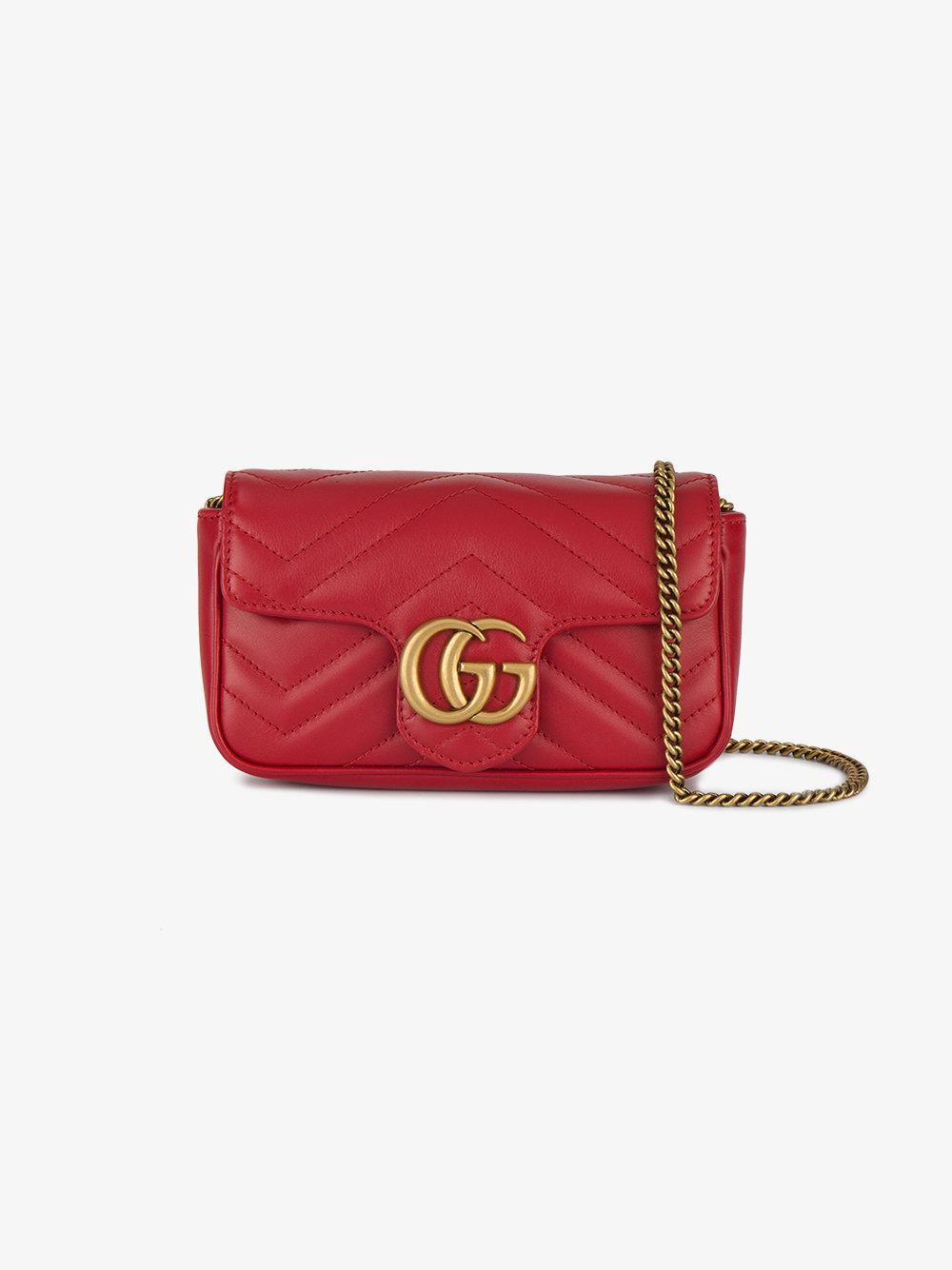 BOLSA GUCCI MARMONT MATELASSE SUPER MINI