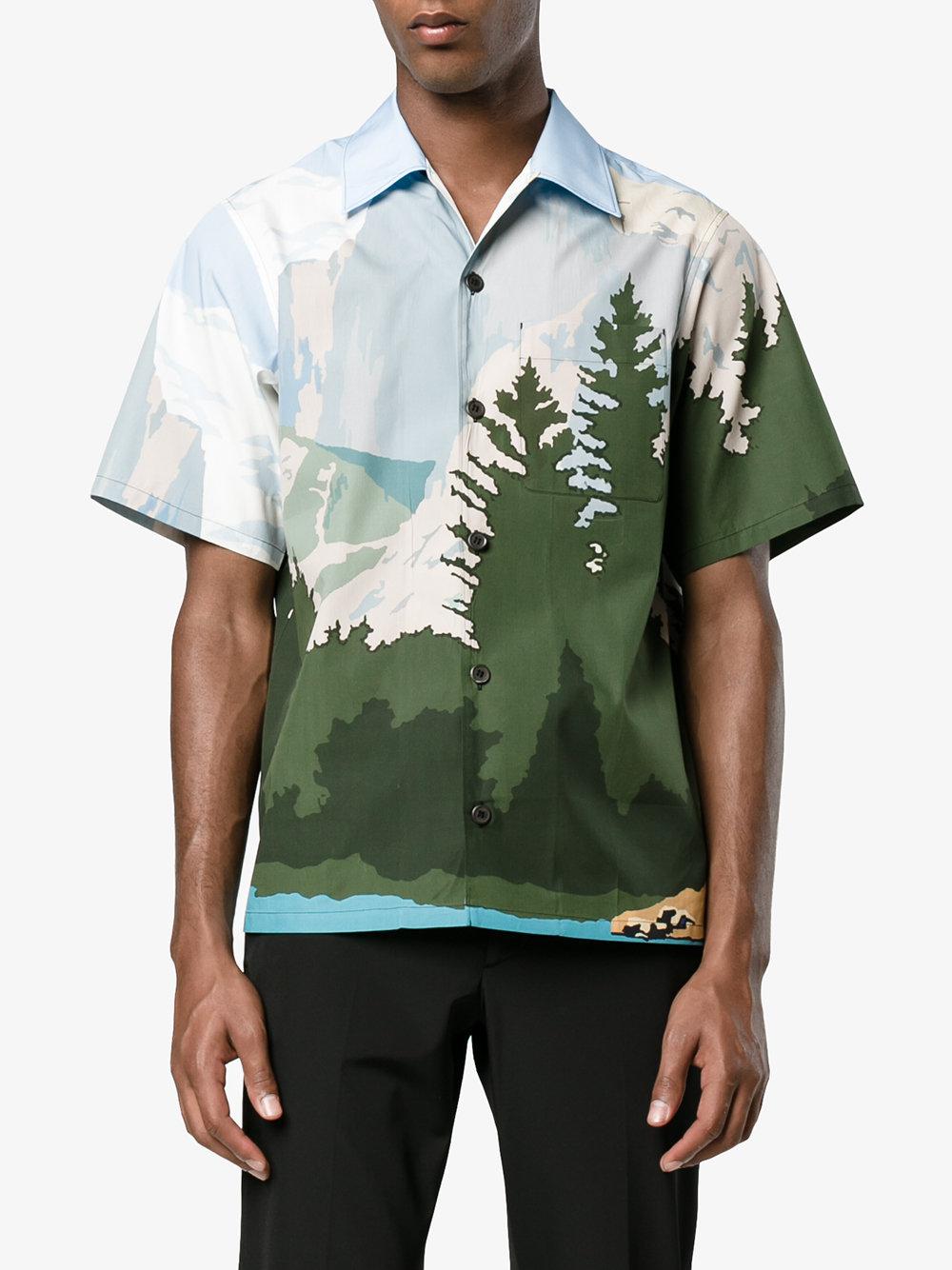 mens prada bowling shirt