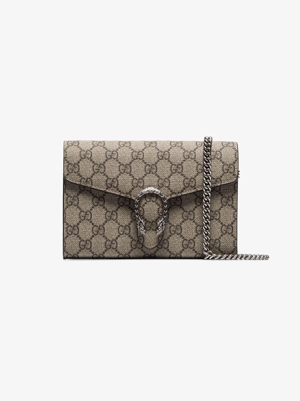 gucci dionysus gg supreme mini chain shoulder bag