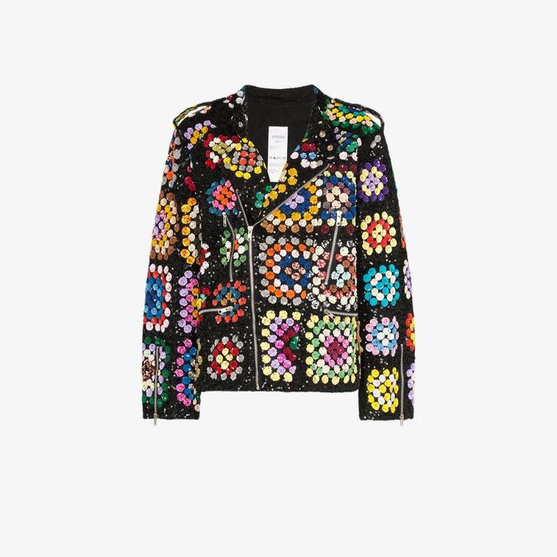 Ashish Sequin-embellished Crochet Biker 
