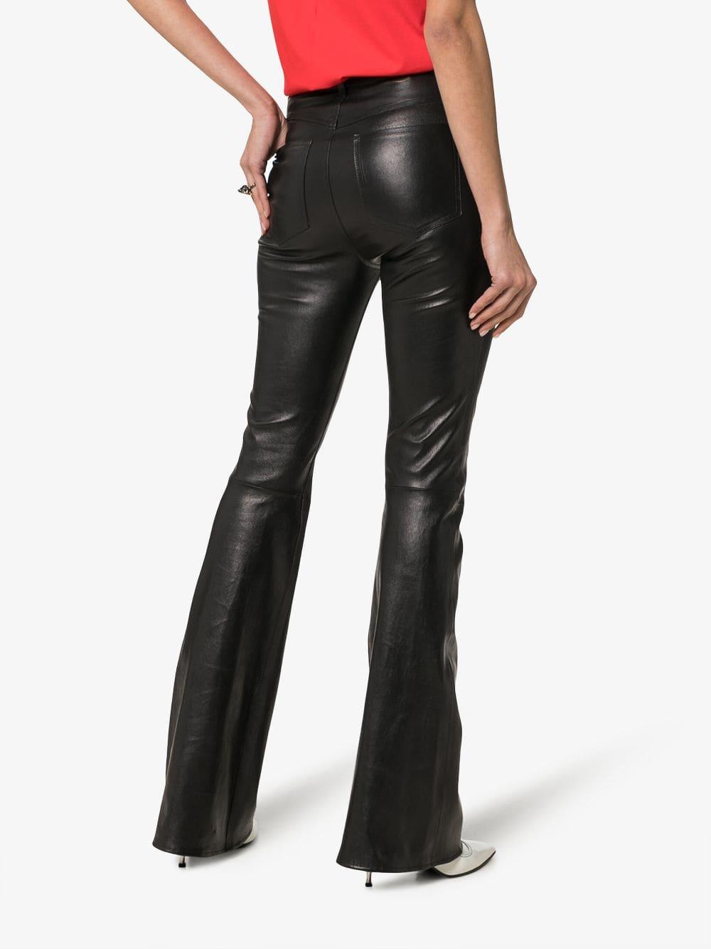 SPRWMN High-waisted Flared Leather 