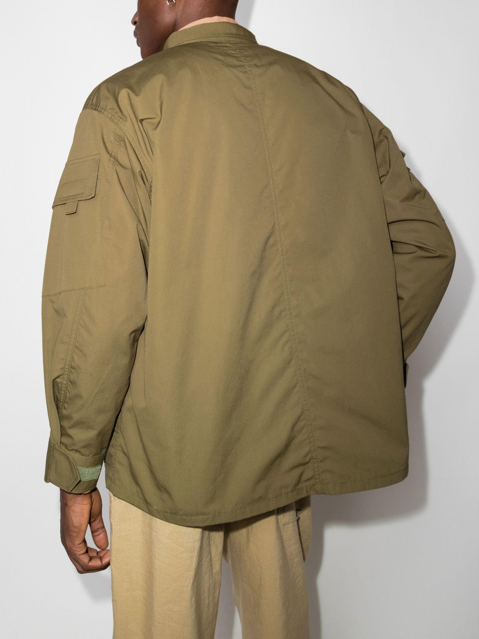 WTAPS Men's Green Conceal Military Jacket