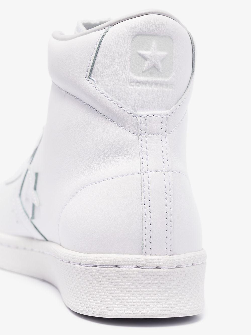 Converse Pro Leather Mid in White | Lyst