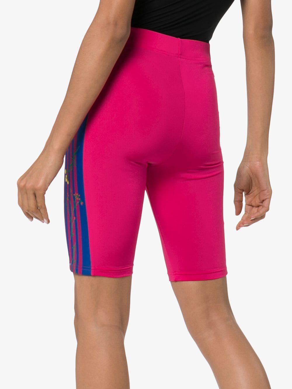 adidas pink biker shorts