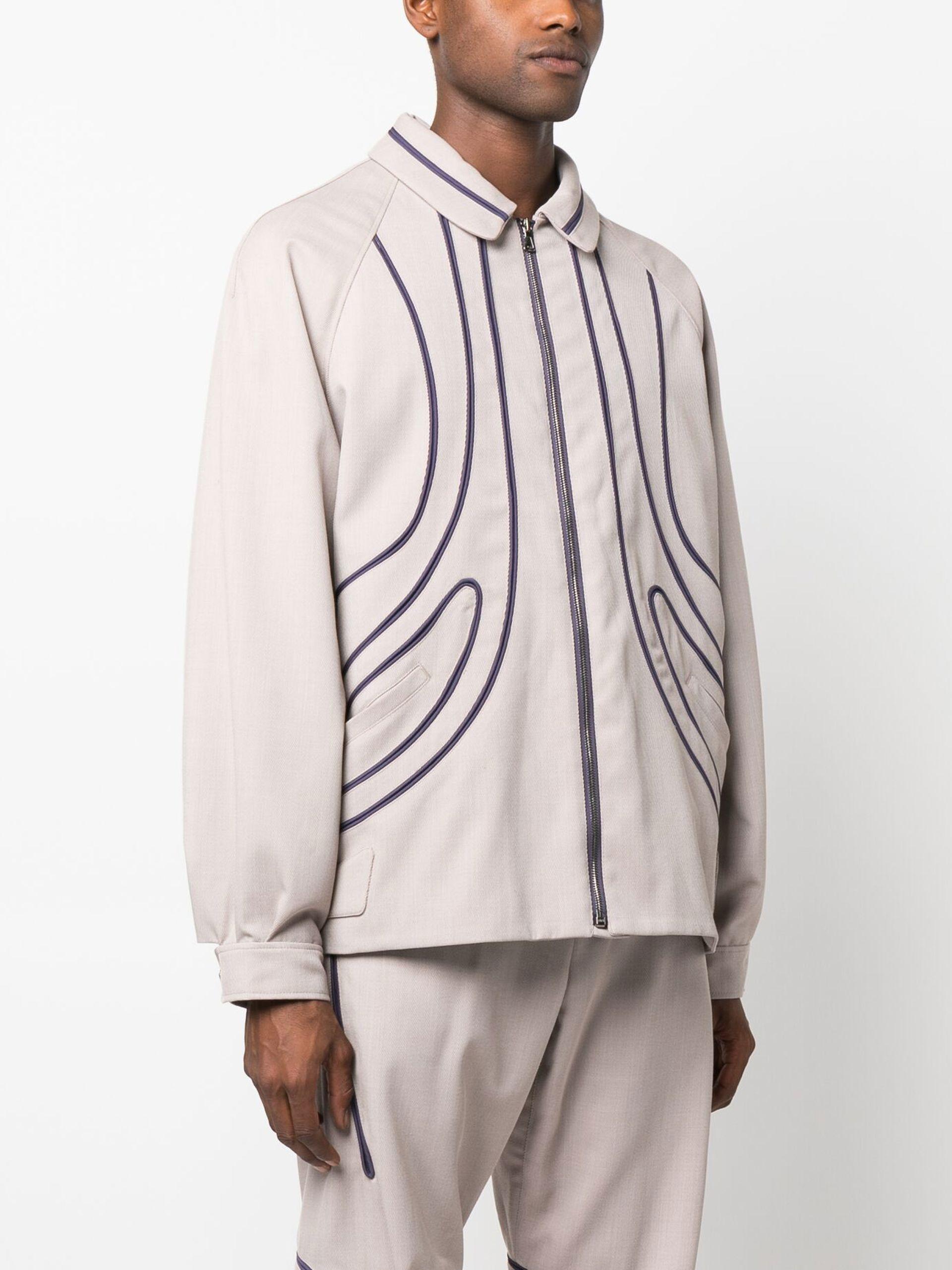 Kiko Kostadinov Contrast Piping Detail Jacket in Pink for Men | Lyst