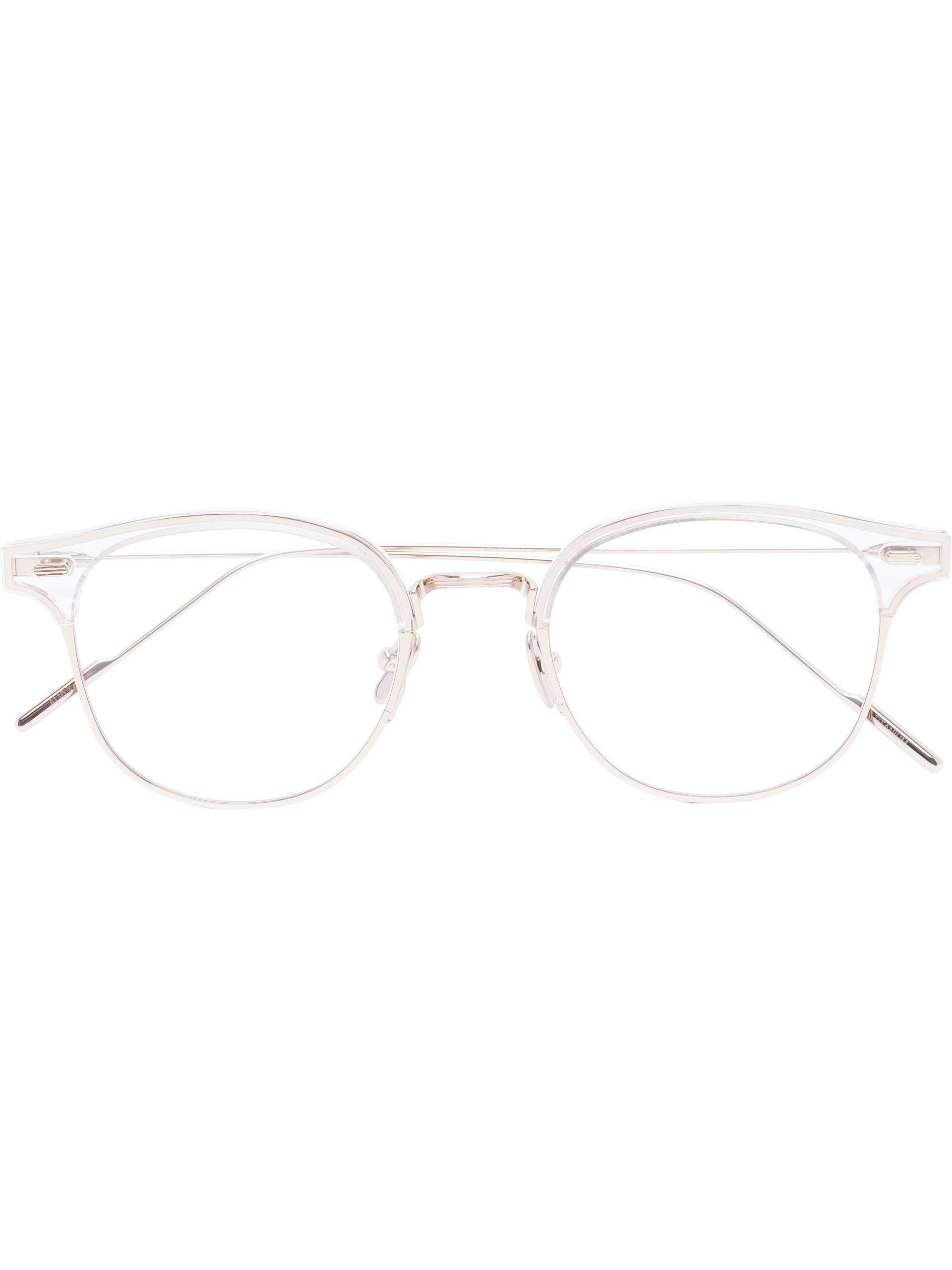 Gentle Monster Silvertone Alio X C1 Round Optical Glasses Women's
