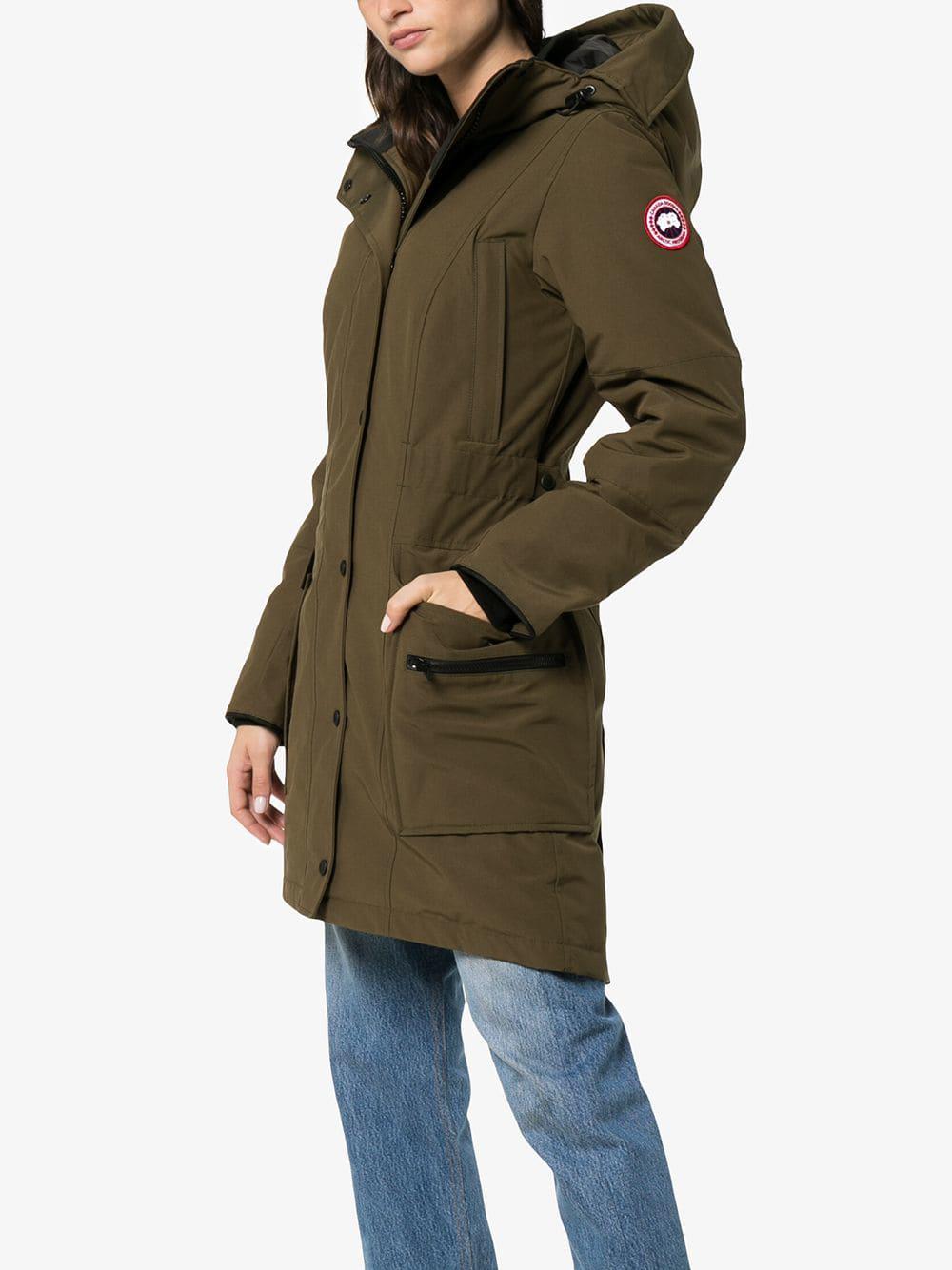 Canada Goose Arctic Kinley Hooded Parka Jacket in Green - Lyst