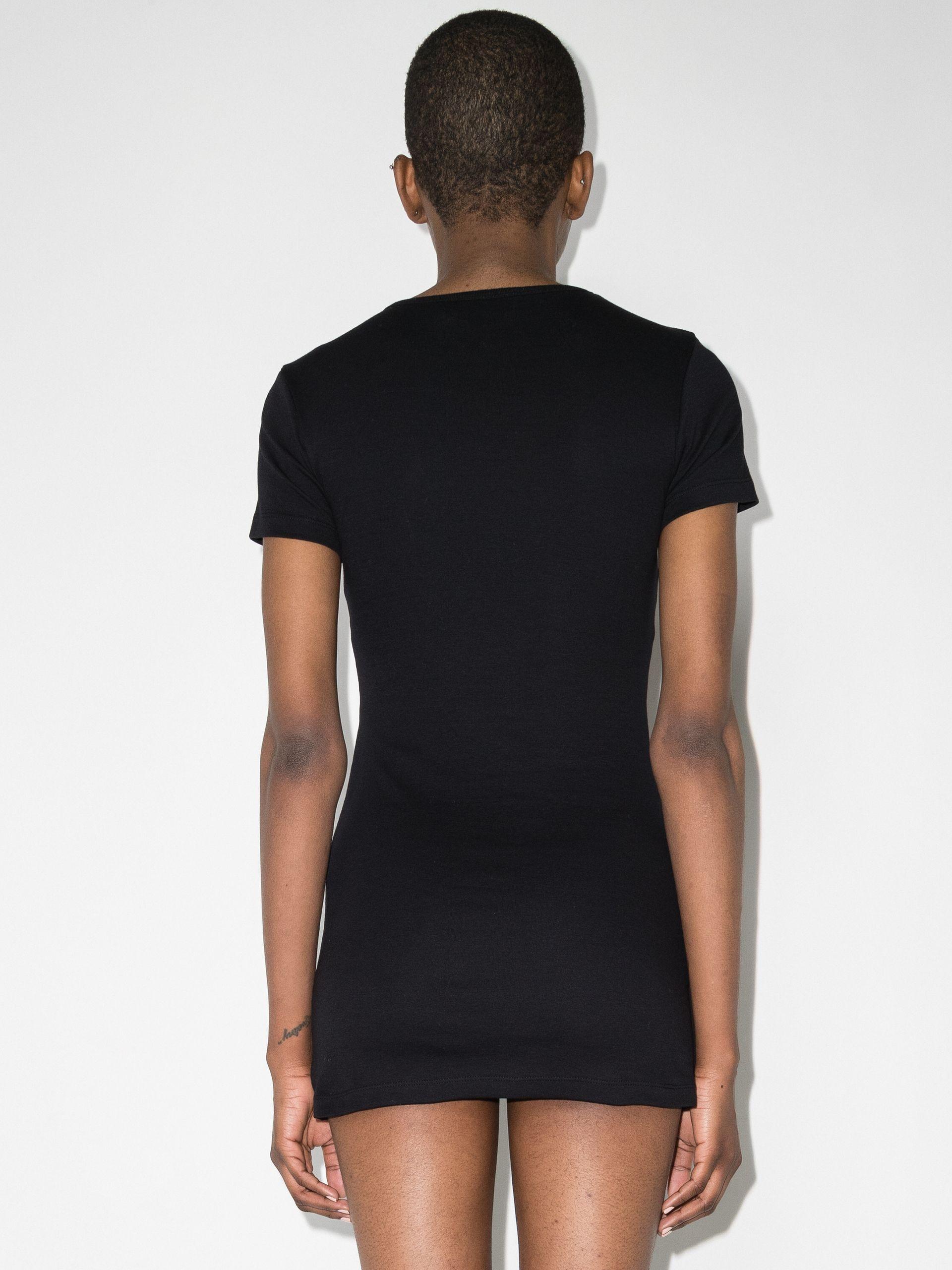 ワンピース MARINE SERRE Black Stretch Cotton Mini Dress 24671353_54790531_600.jpg