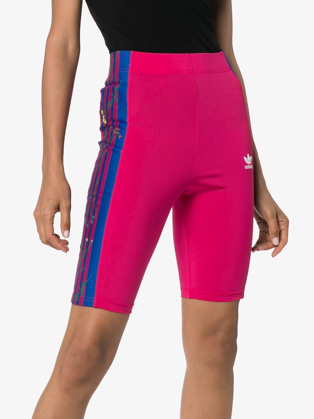 pink adidas cycling shorts