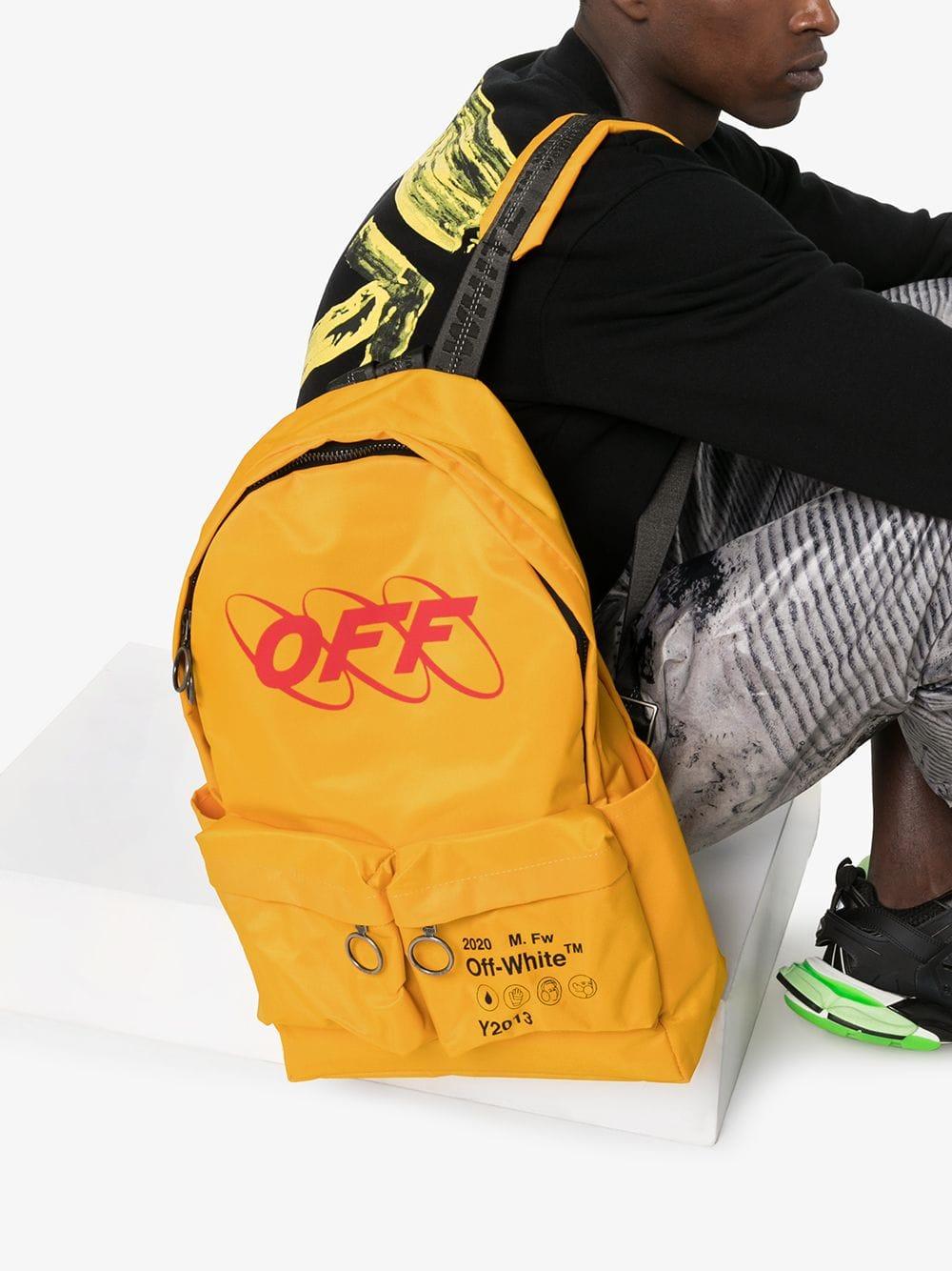 off white industrial backpack