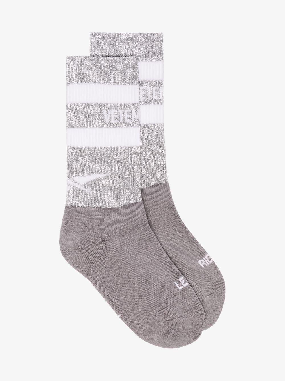 Vetements Cotton Grey Reebok Edition Reflective Socks in Gray | Lyst