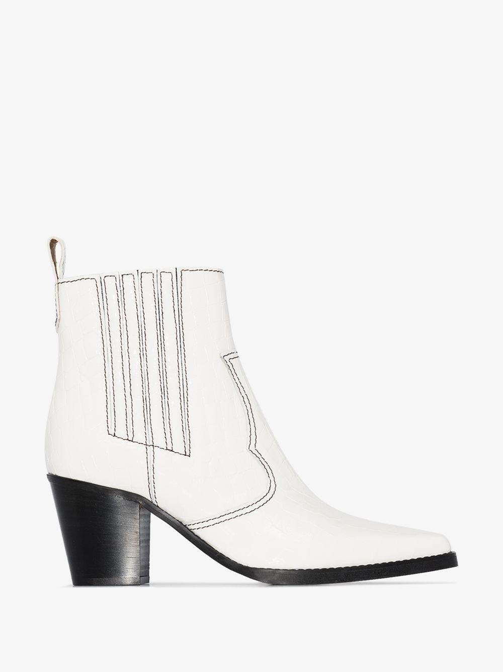 white western ankle boots