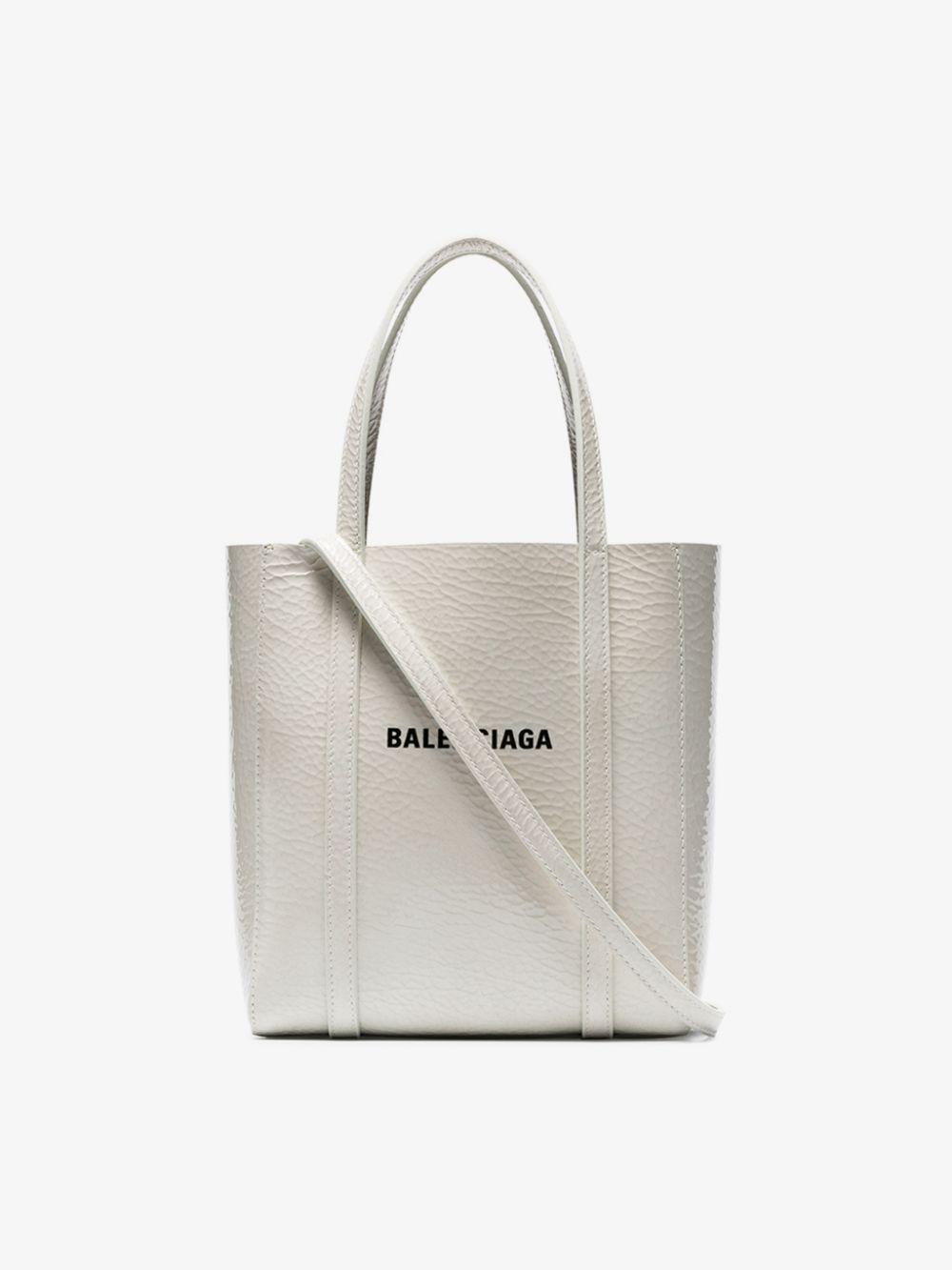 Balenciaga Everyday Xxs Leather Tote Bag in White Lyst Australia
