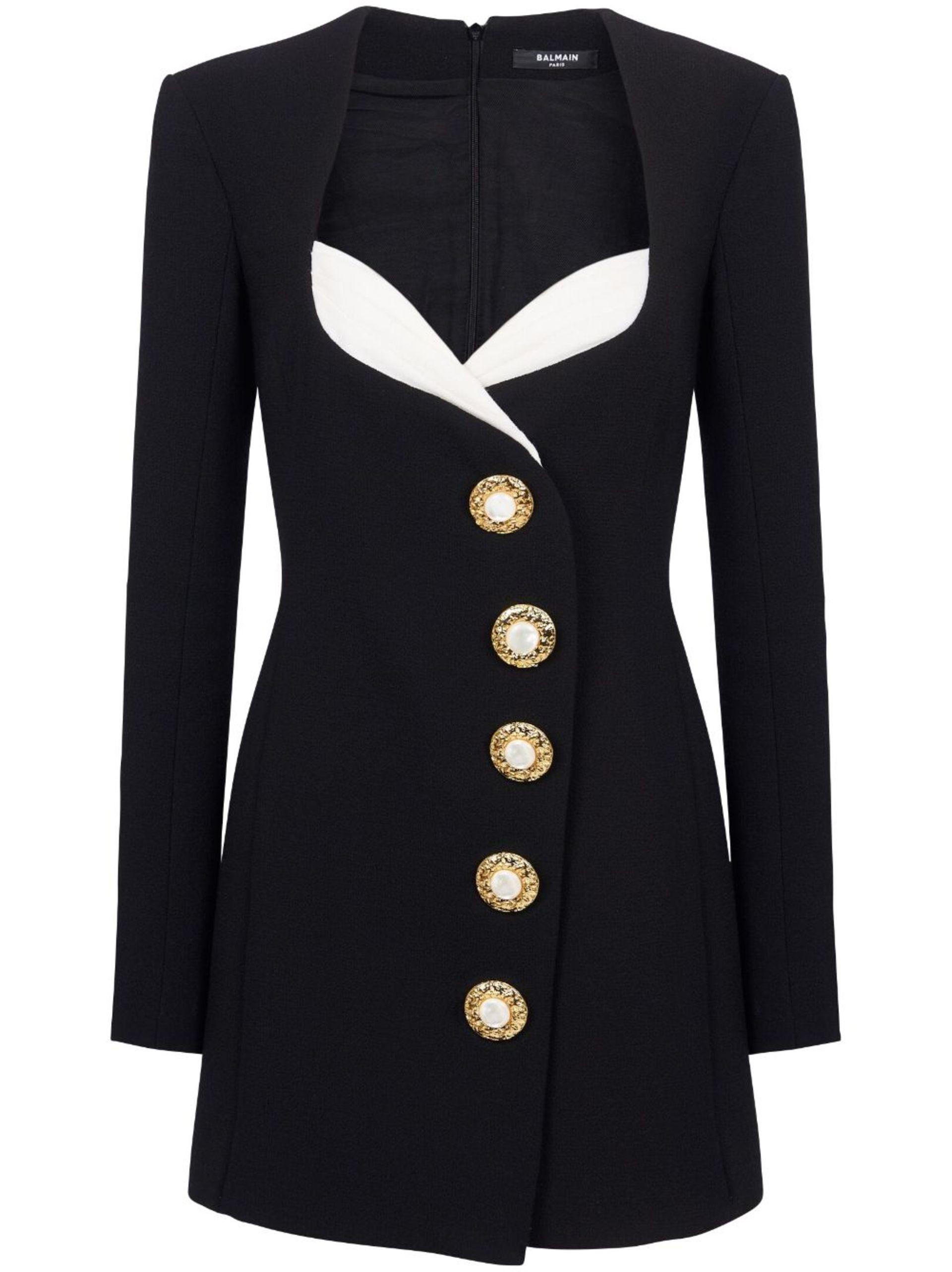 Balmain black mini dress 2025