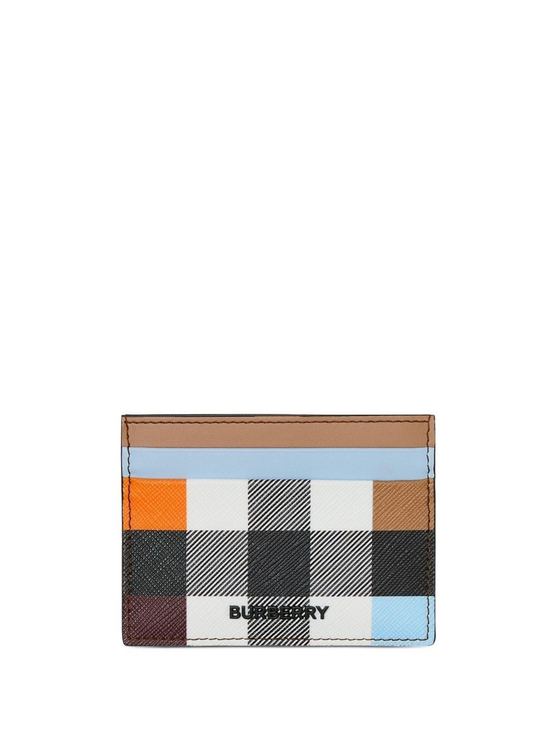 Check and Leather Slim Bifold Wallet in Dark Birch Brown - Men | Burberry®  Official