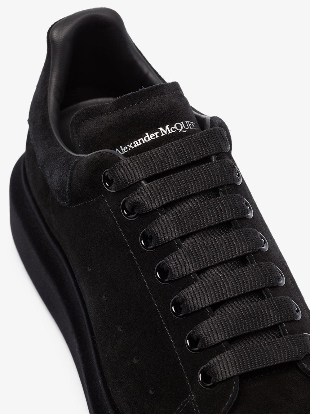 black suede alexander mcqueen sneakers