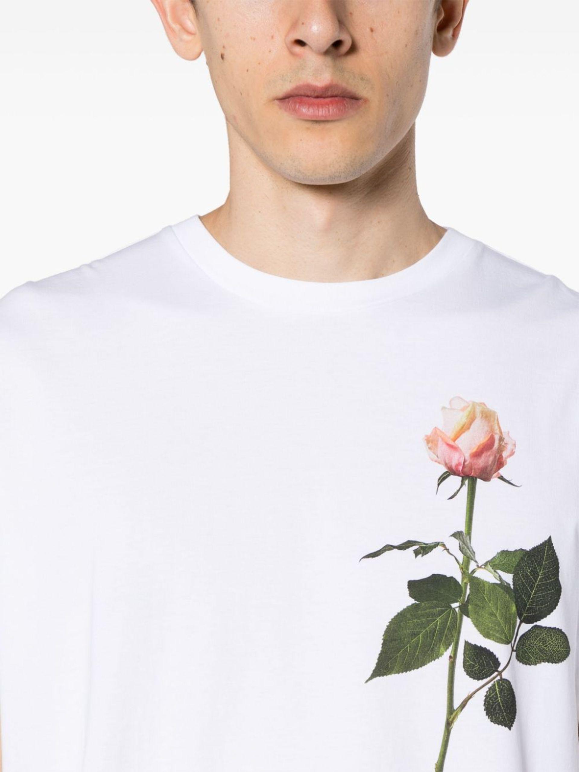 Simone Rocha Rose Print Cotton T-shirt - Unisex - Cotton in