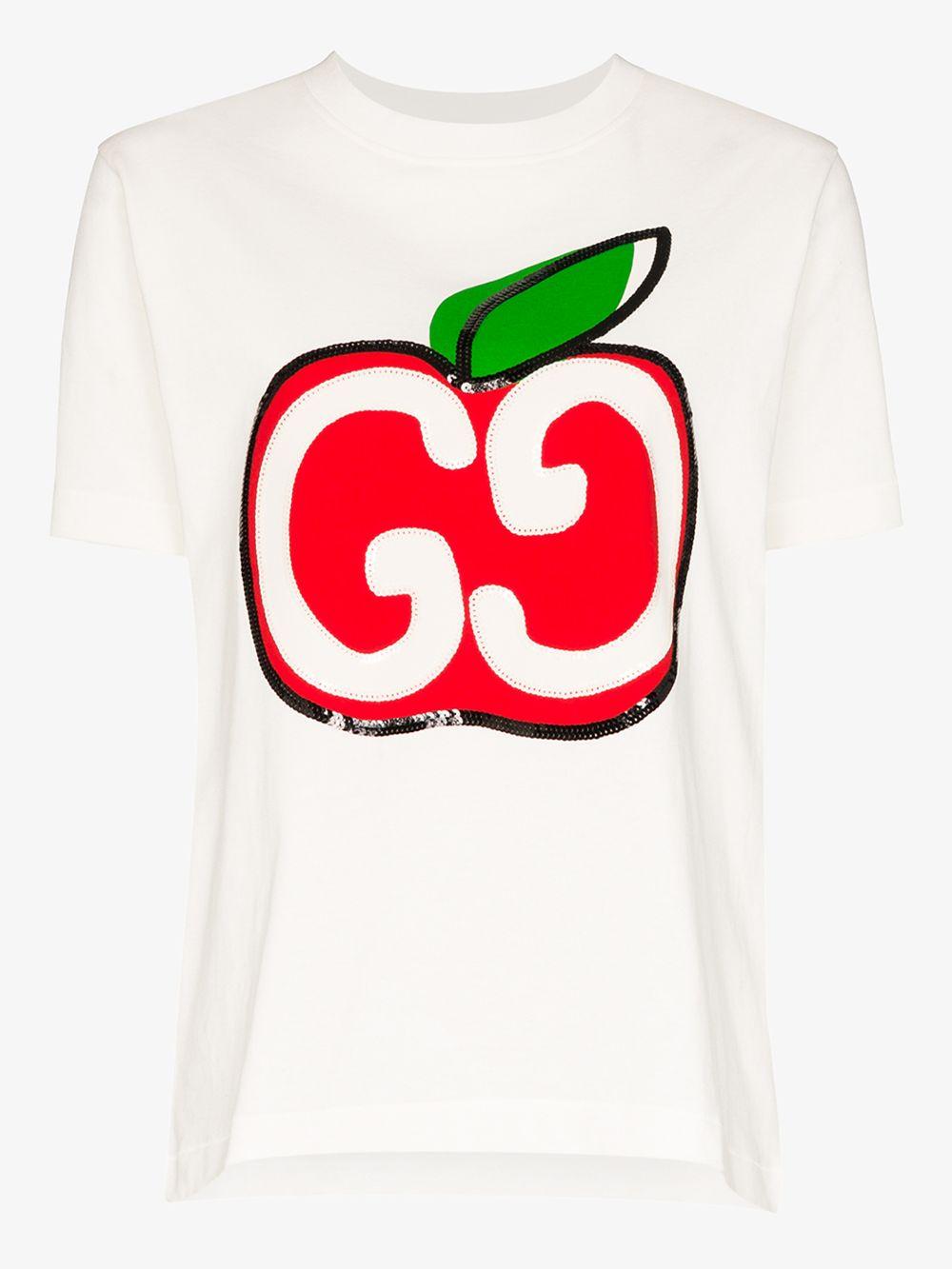 Gucci apple t shirt on sale
