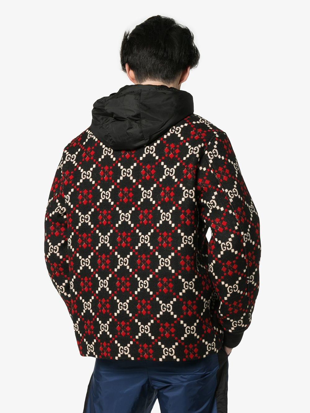 macro gg diamond wool jacket