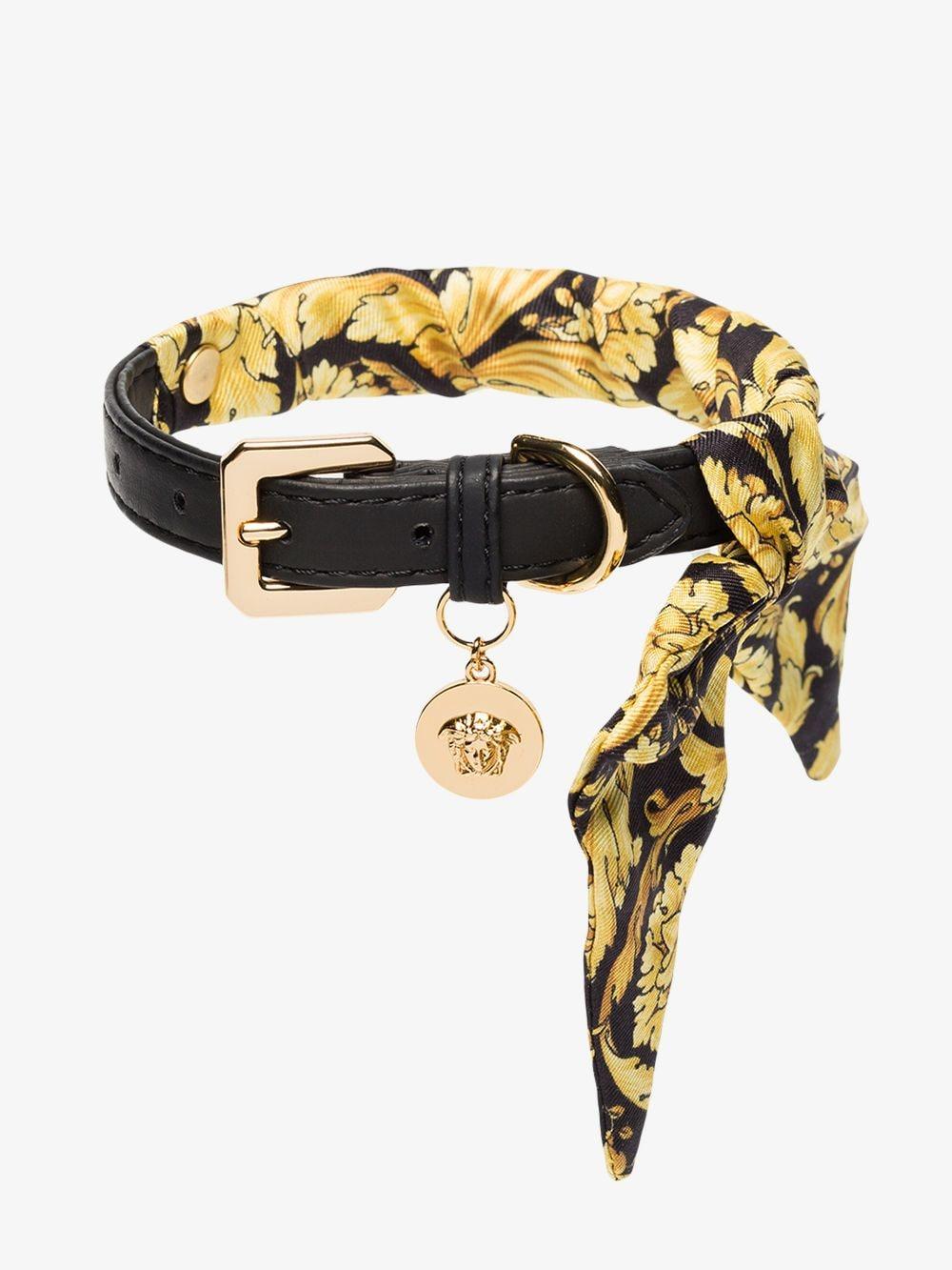 Versace Black Dog Collar And Leash Set for Men | Lyst