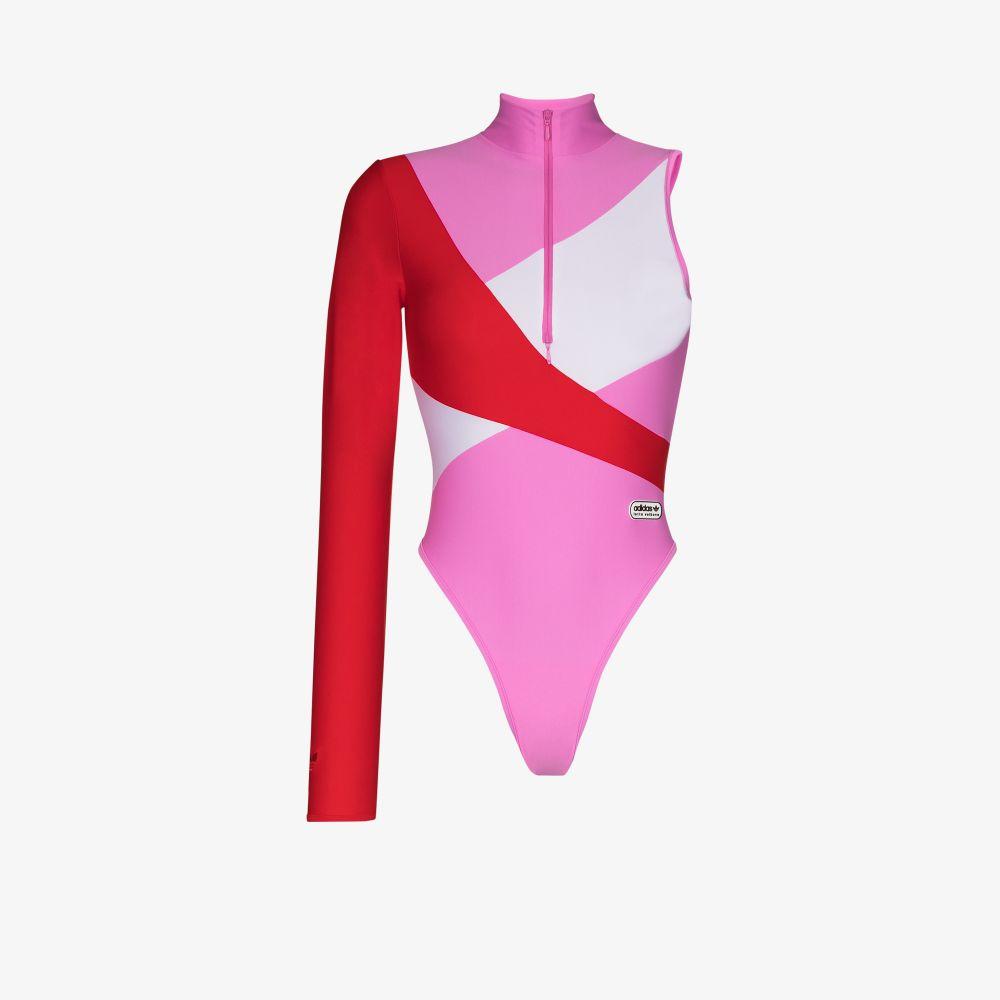 adidas X Lotta Volkova One Sleeve Swimsuit in Pink | Lyst Australia