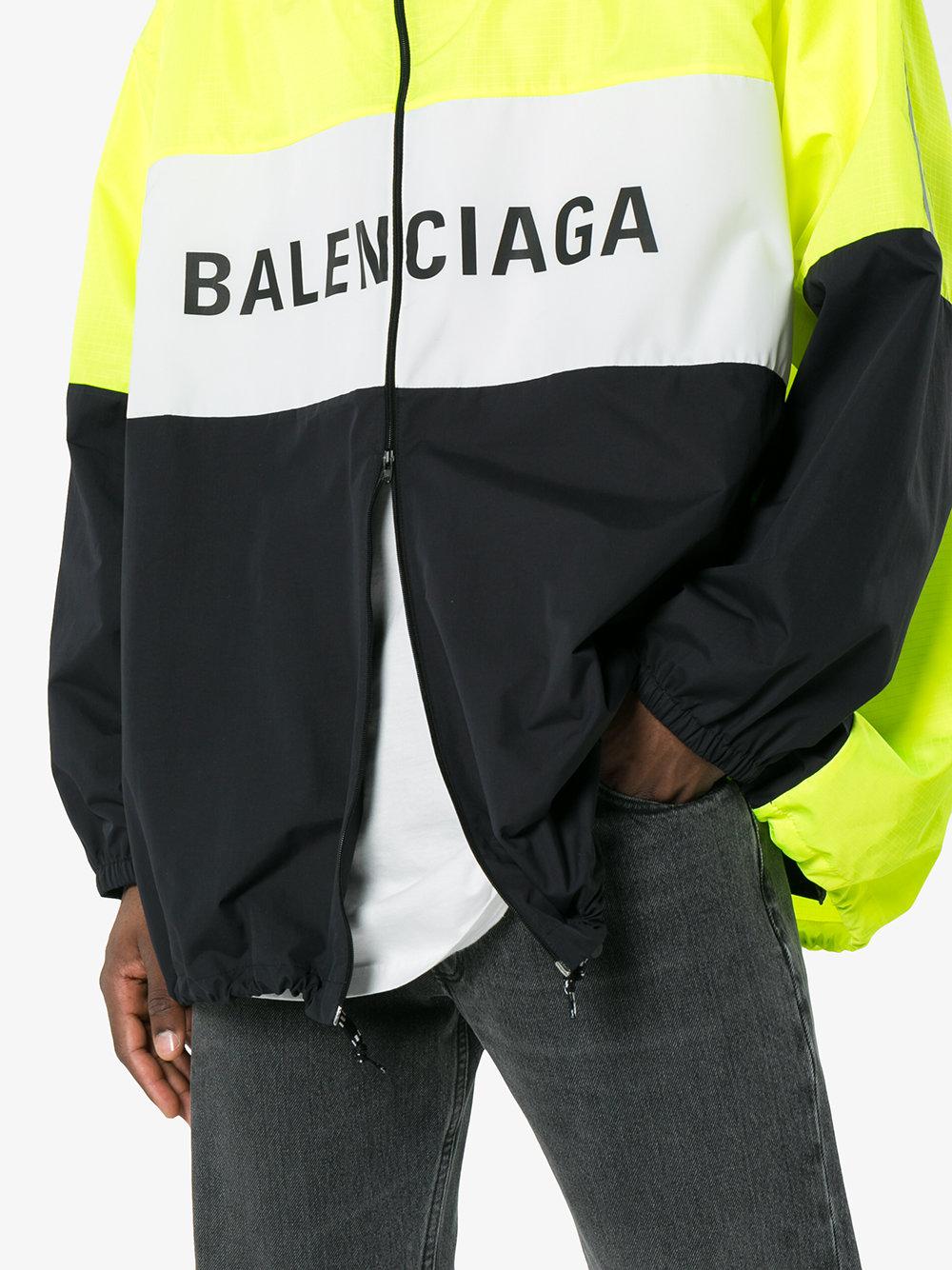 Balenciaga logo zip up track jacket Clearance