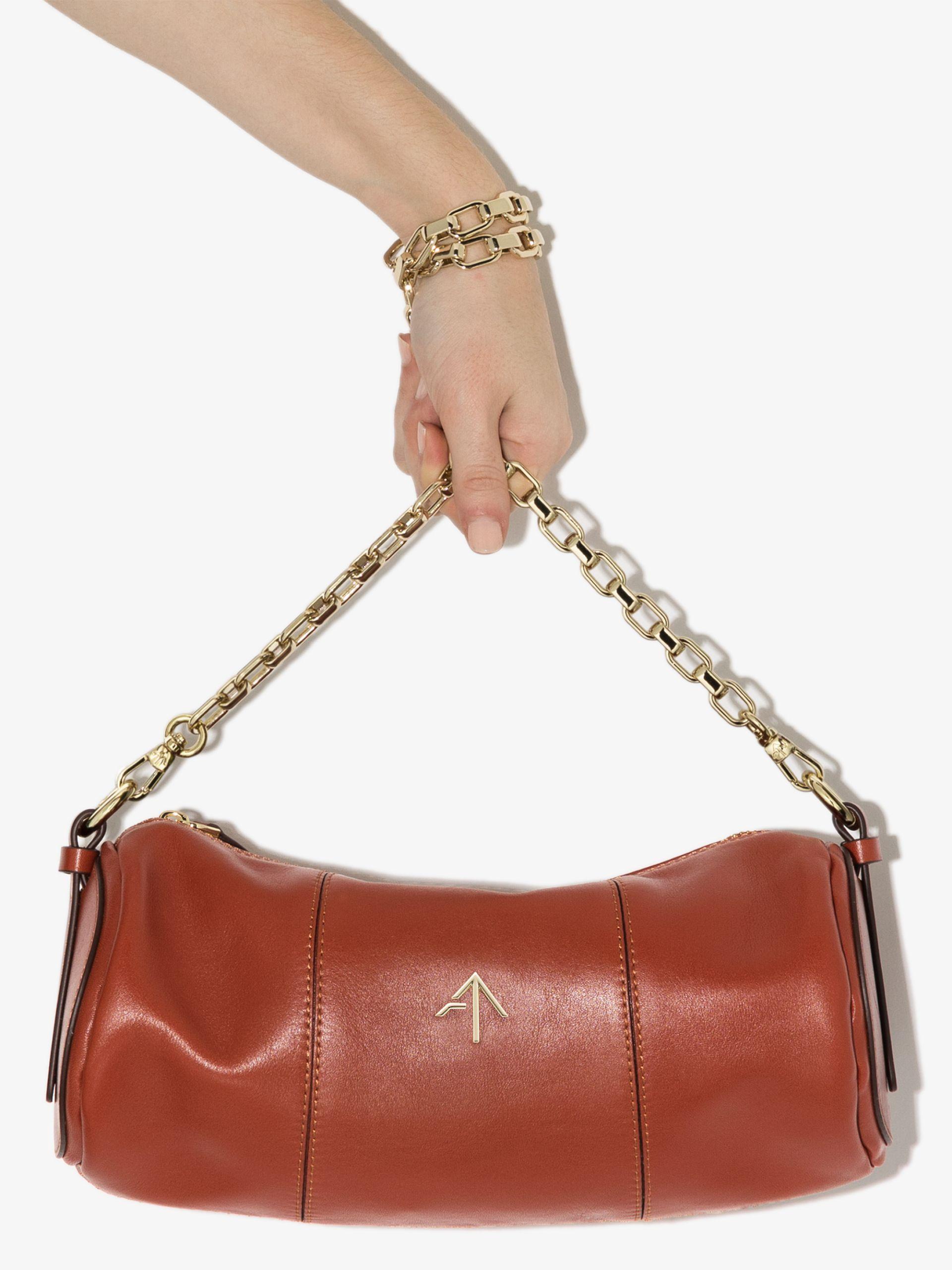 MANU Atelier Leather Cylinder Shoulder Bag in Red - Save 45% - Lyst
