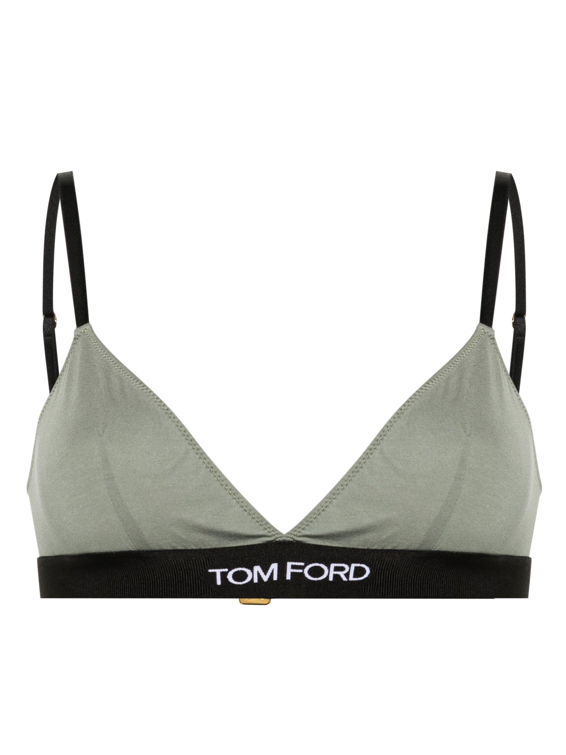 Tom Ford Signature Jersey Triangle Bra - Women's - Modal/elastane in Gray