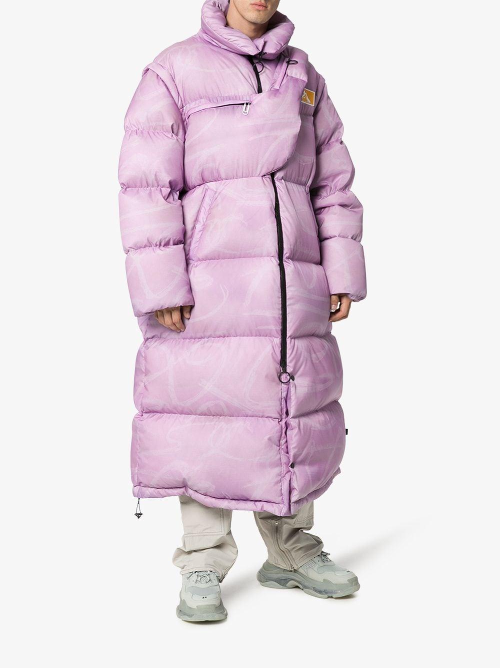 white oversized puffer