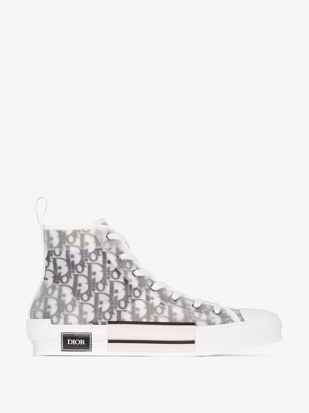 Dior Homme Leather Multicoloured B23 High Top Logo Sneakers for Men | Lyst