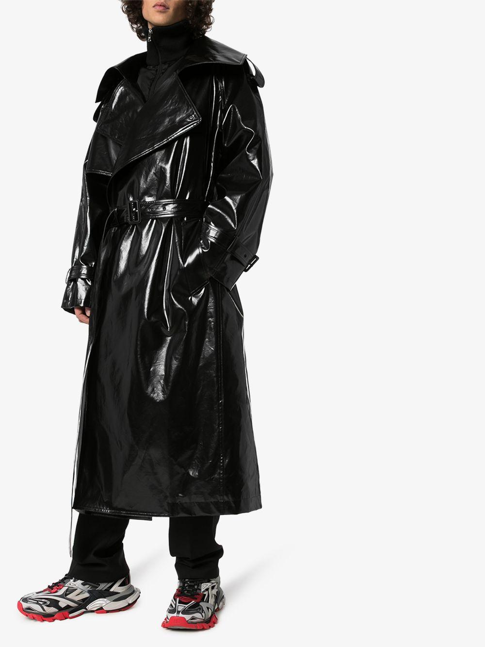 Balenciaga Synthetic Incognito Trench Coat in Black for Men | Lyst Australia
