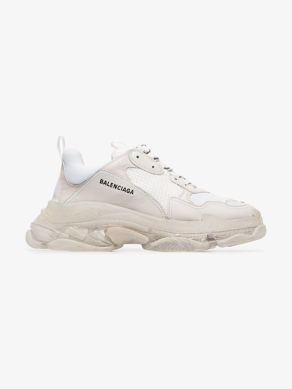 Balenciaga Synthetic Triple S Clear Sole Sneaker in White for Men - Save  39% - Lyst