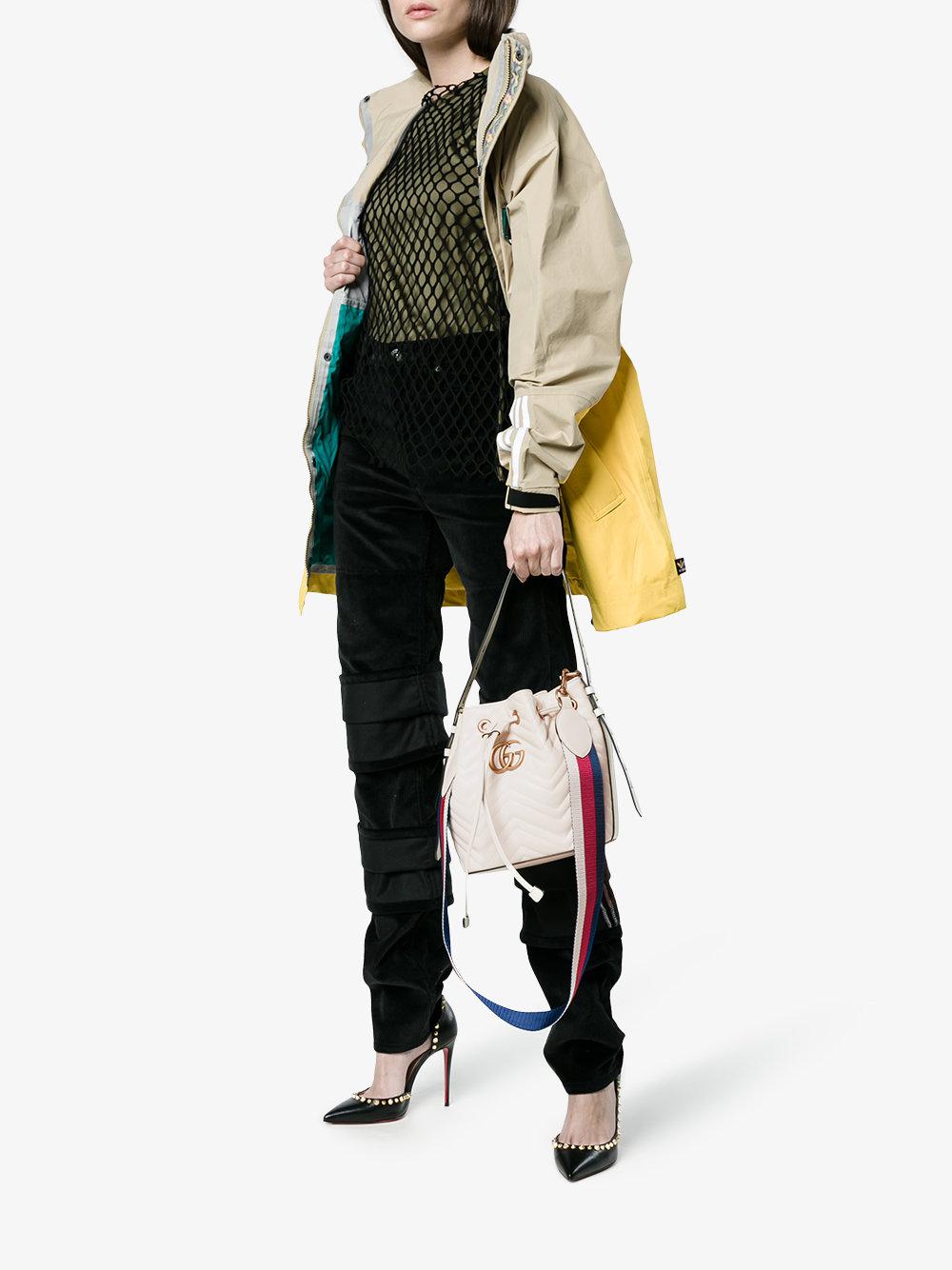 gg marmont 2.0 mini leather bucket bag