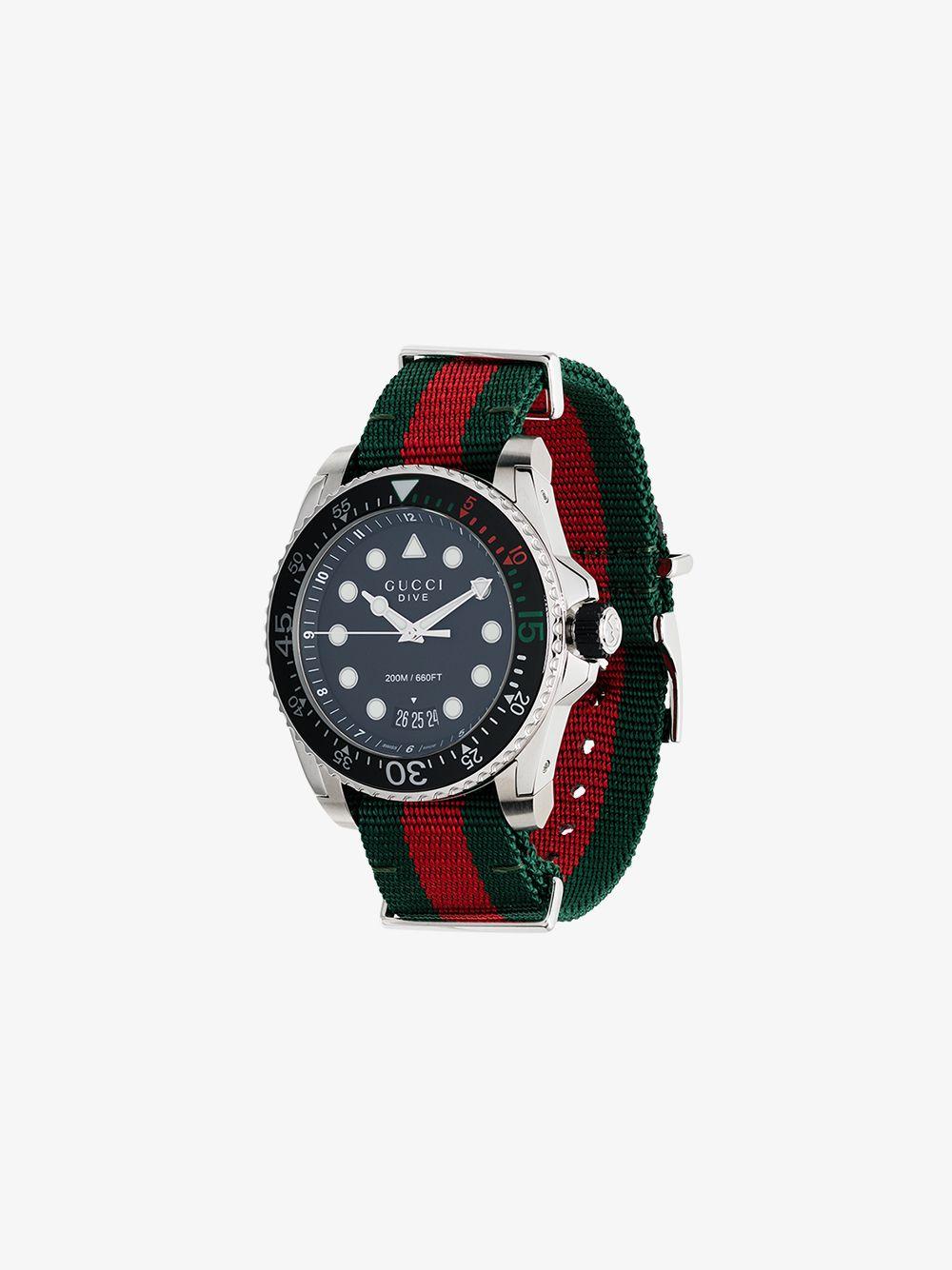 Gucci Synthetic Dive Stainless Steel 