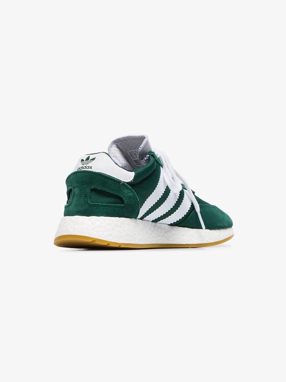 Timor Oriental cultura Rugido adidas Green And White I-5923 Mesh And Suede Leather Sneakers | Lyst