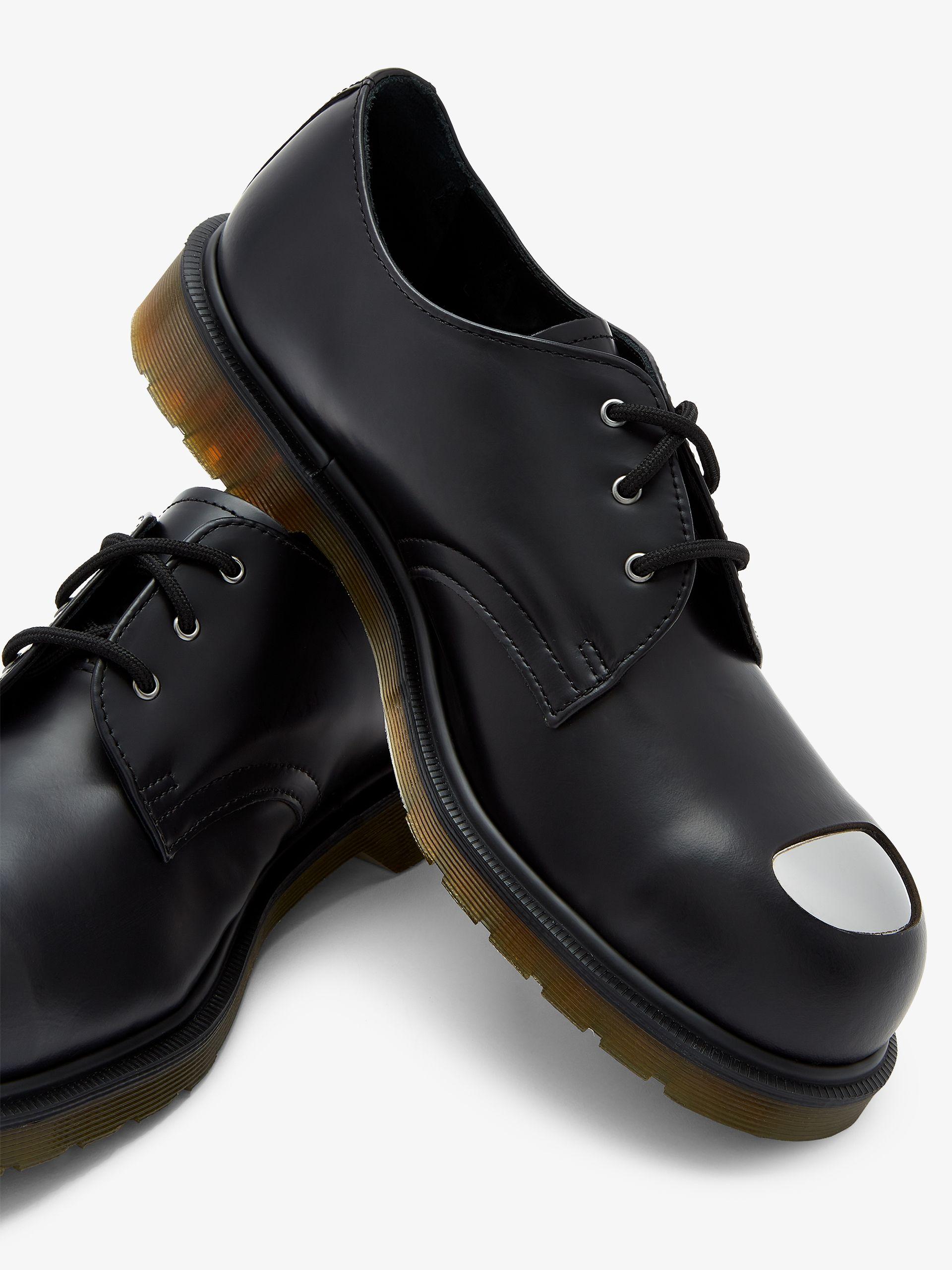 Dr. Martens Black 1925 Exposed Steel Toe Derby Shoes for Men | Lyst