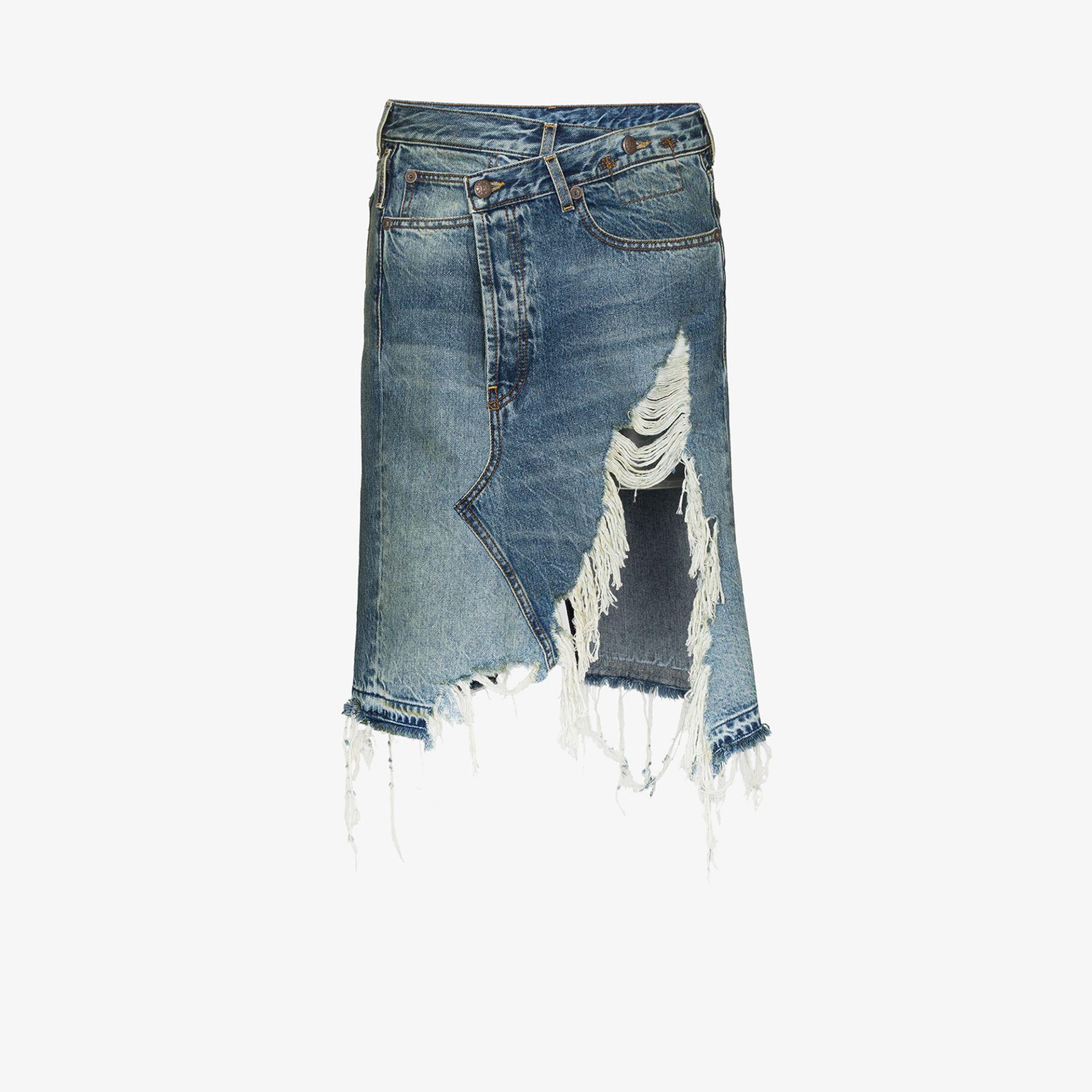 R13 Norbury Denim Skirt in Blue | Lyst