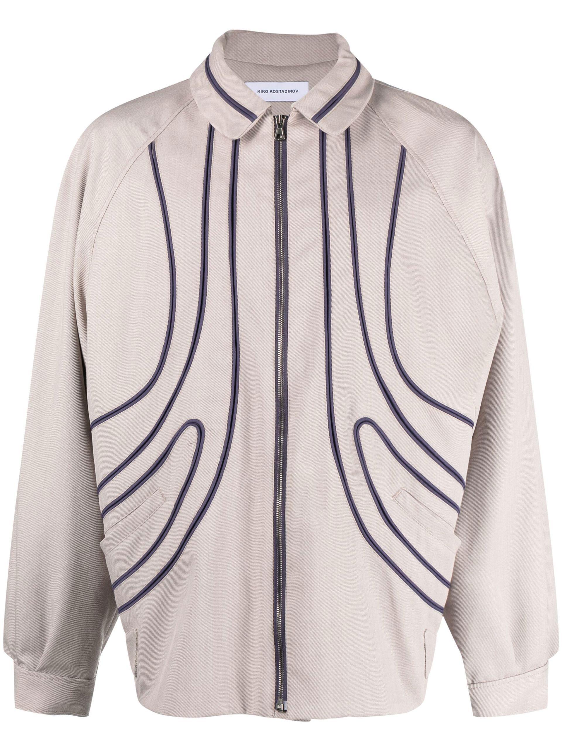 Kiko Kostadinov Contrast Piping Detail Jacket in Pink for Men | Lyst