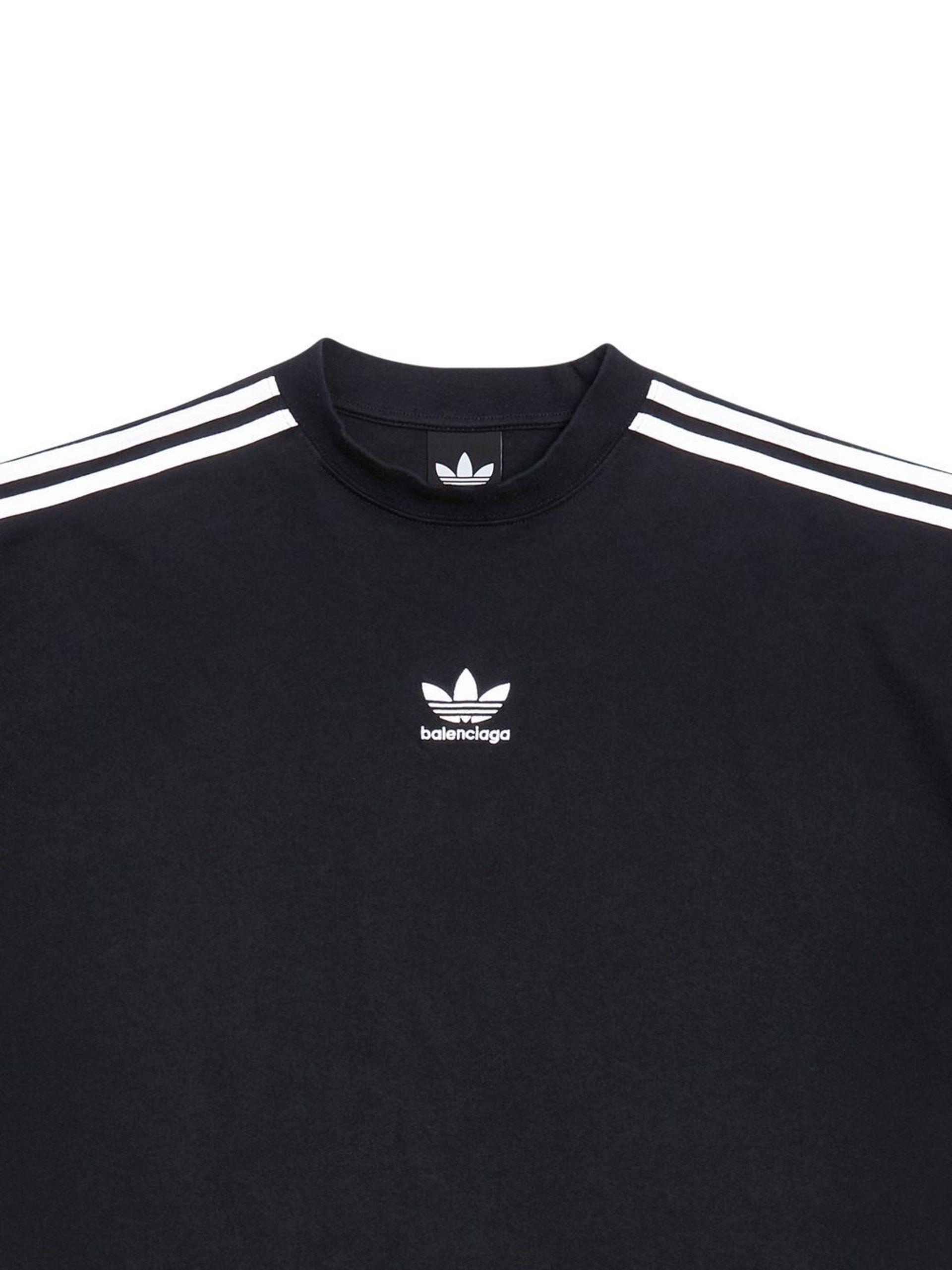 Balenciaga X Adidas Logo-embroidered Short-sleeved T-shirt in Black for Men  | Lyst