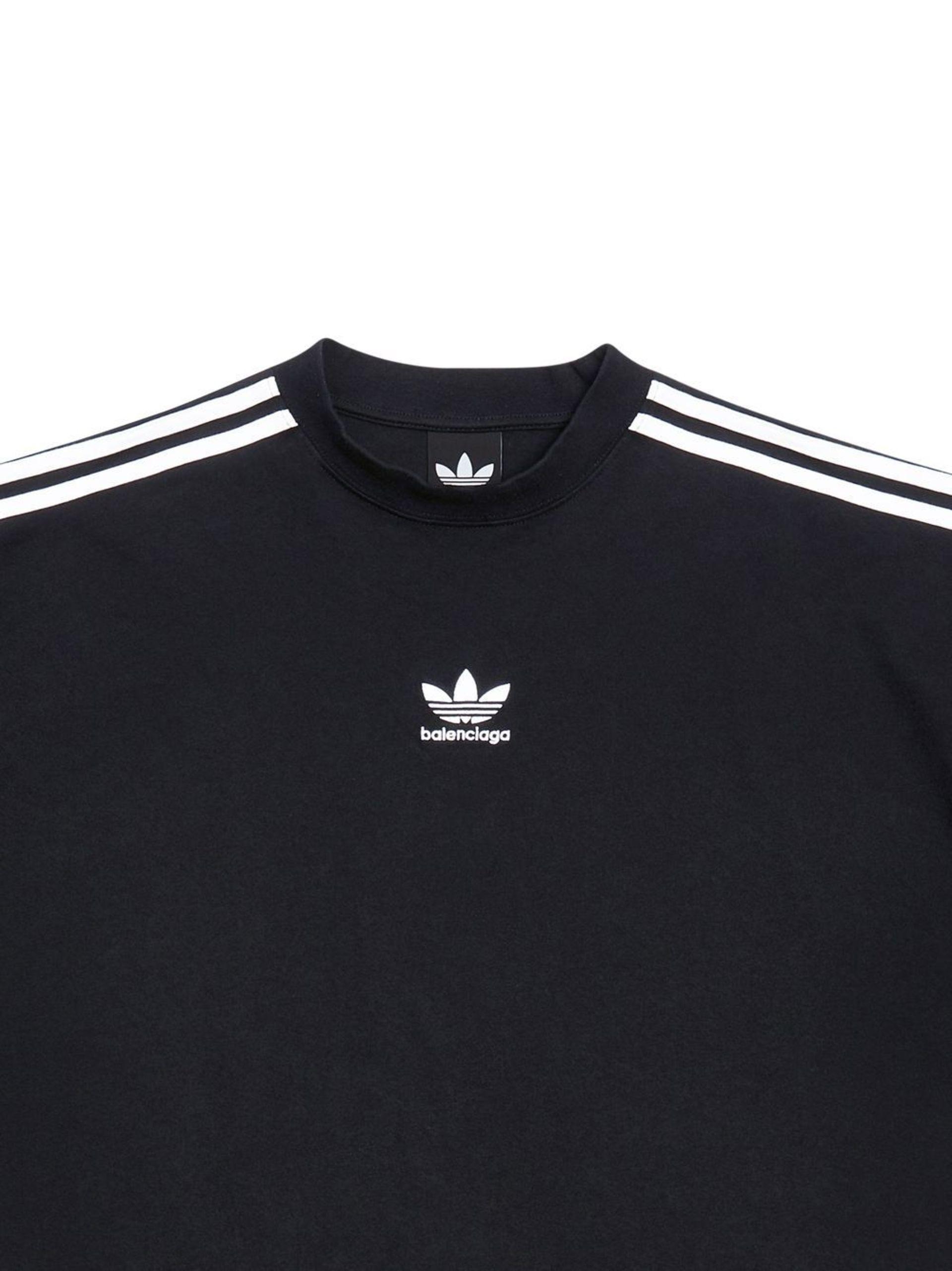 Balenciaga X Adidas Logo-embroidered Short-sleeved T-shirt Balenciaga X Adidas Logo-embroidered Short-sleeved T-shirt