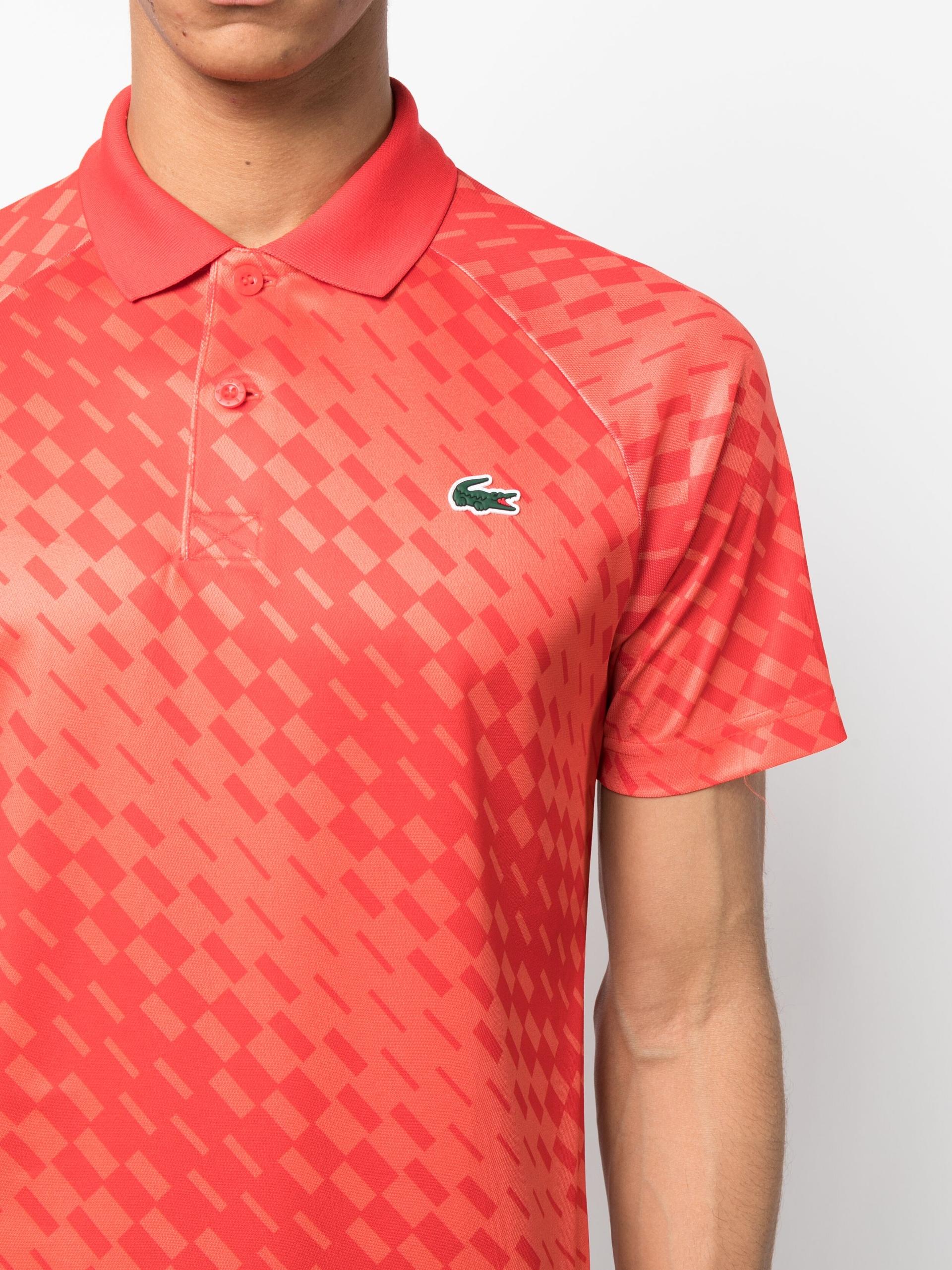 Lacoste X Novak Djokovic Fan Version Tennis Polo Shirt - Men's - Polyester  in Red for Men | Lyst