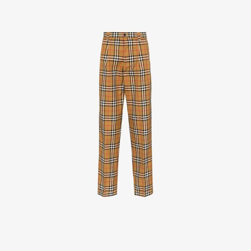 Print Tailored Cotton Trousers 