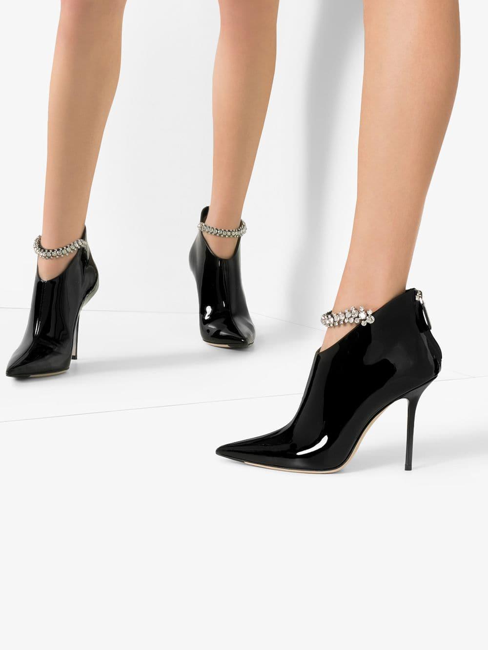 Jimmy Choo Leather Blaize 100 Boots in 