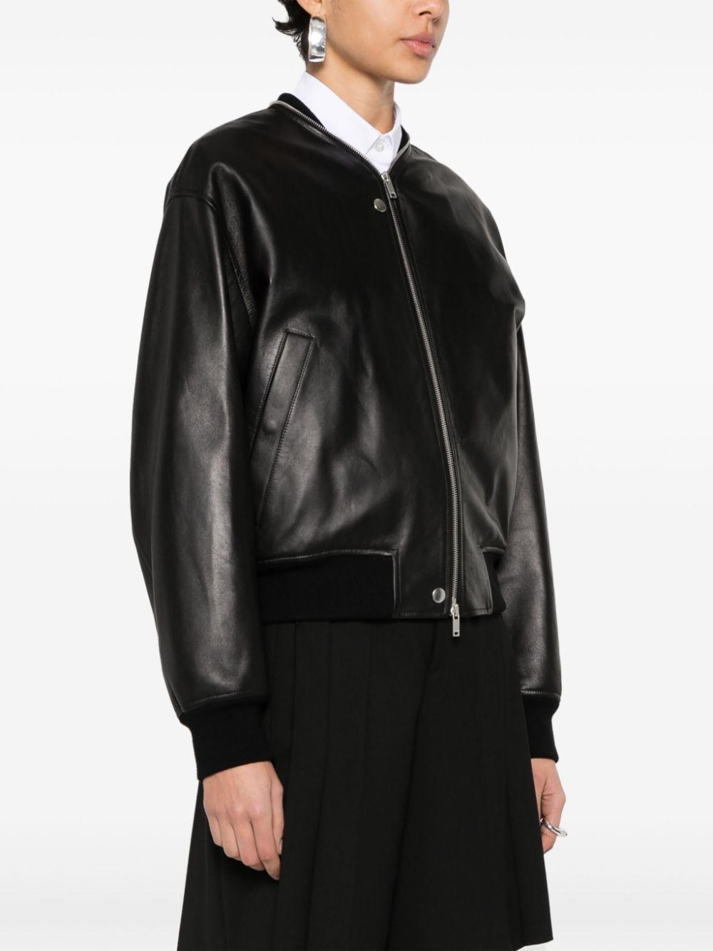 Jil sander leather coat hot sale