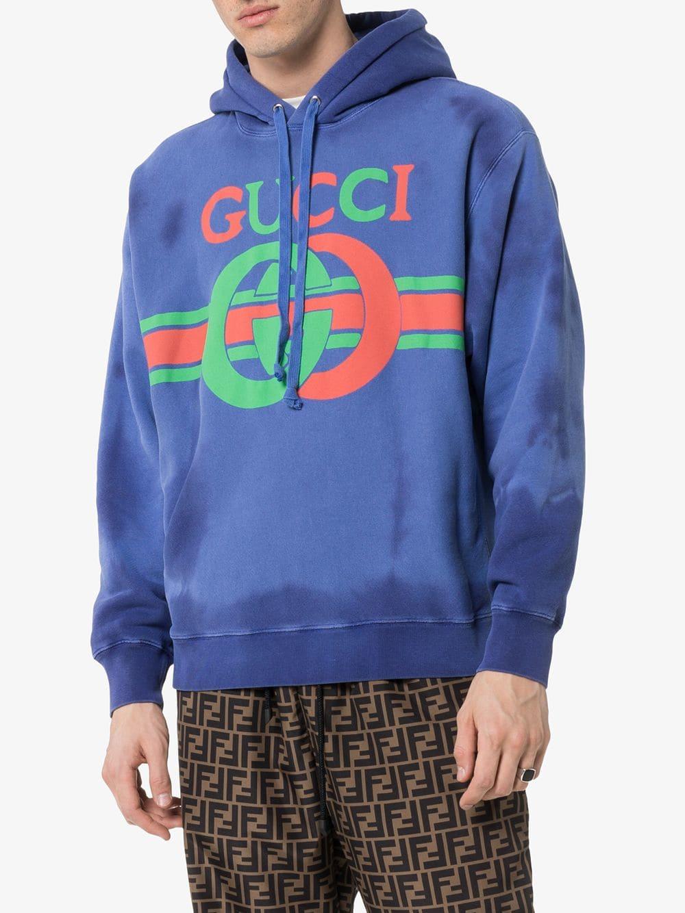 hooded sweatshirt with interlocking g
