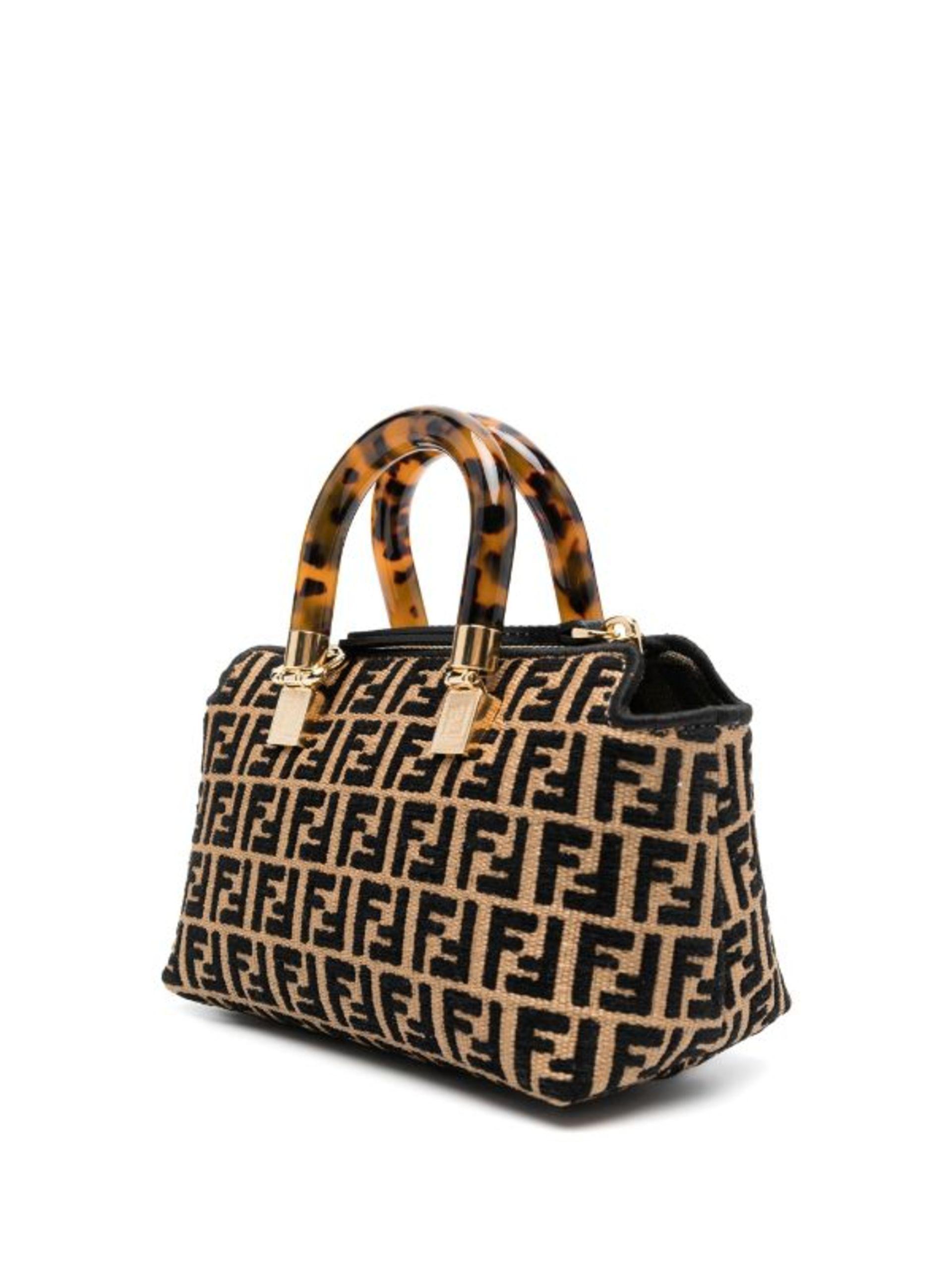 Fendi checkered shop handbag